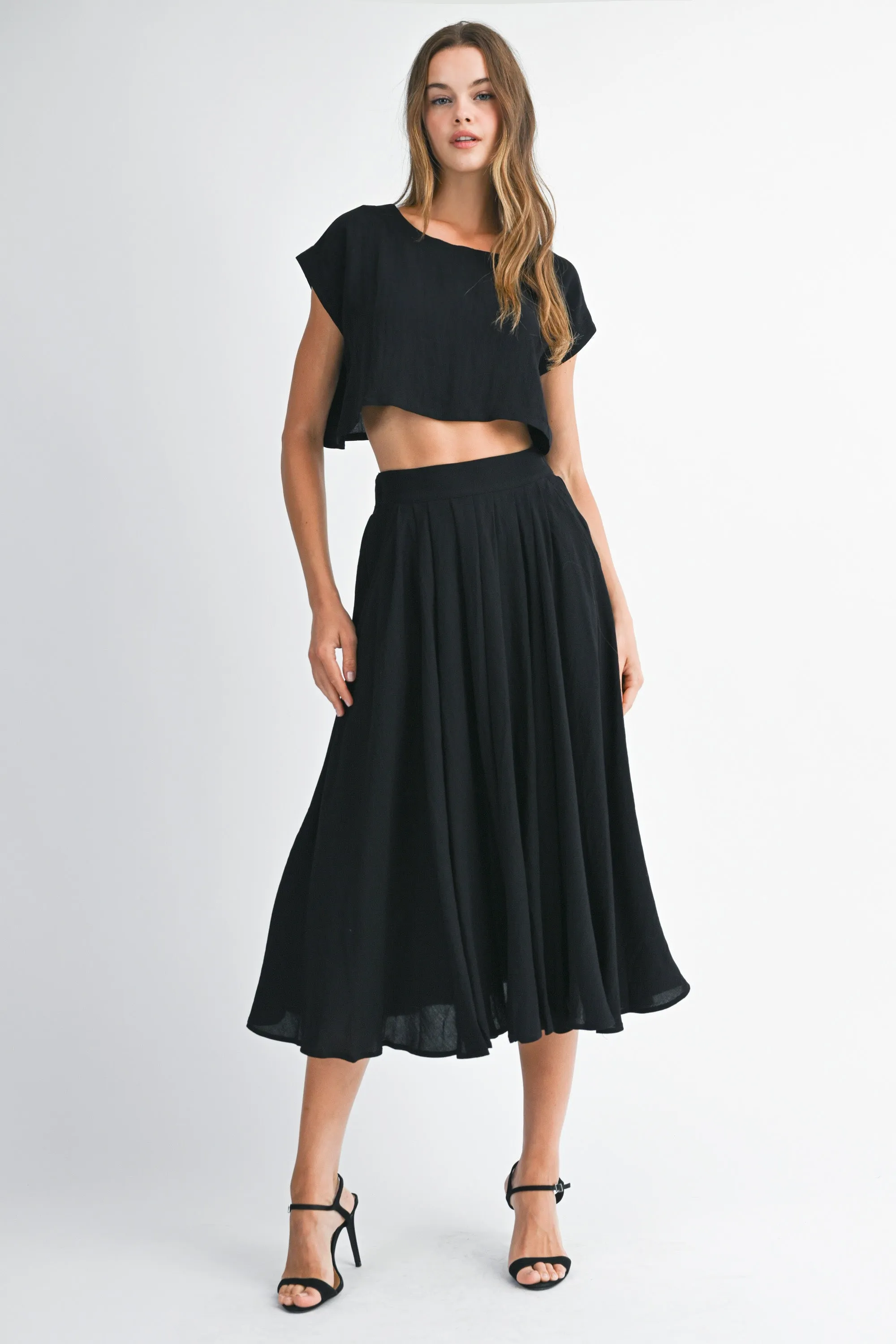LYRIC CROP TOP AND MIDI SKIRT SET sold by MABLE product image thumbnail 2