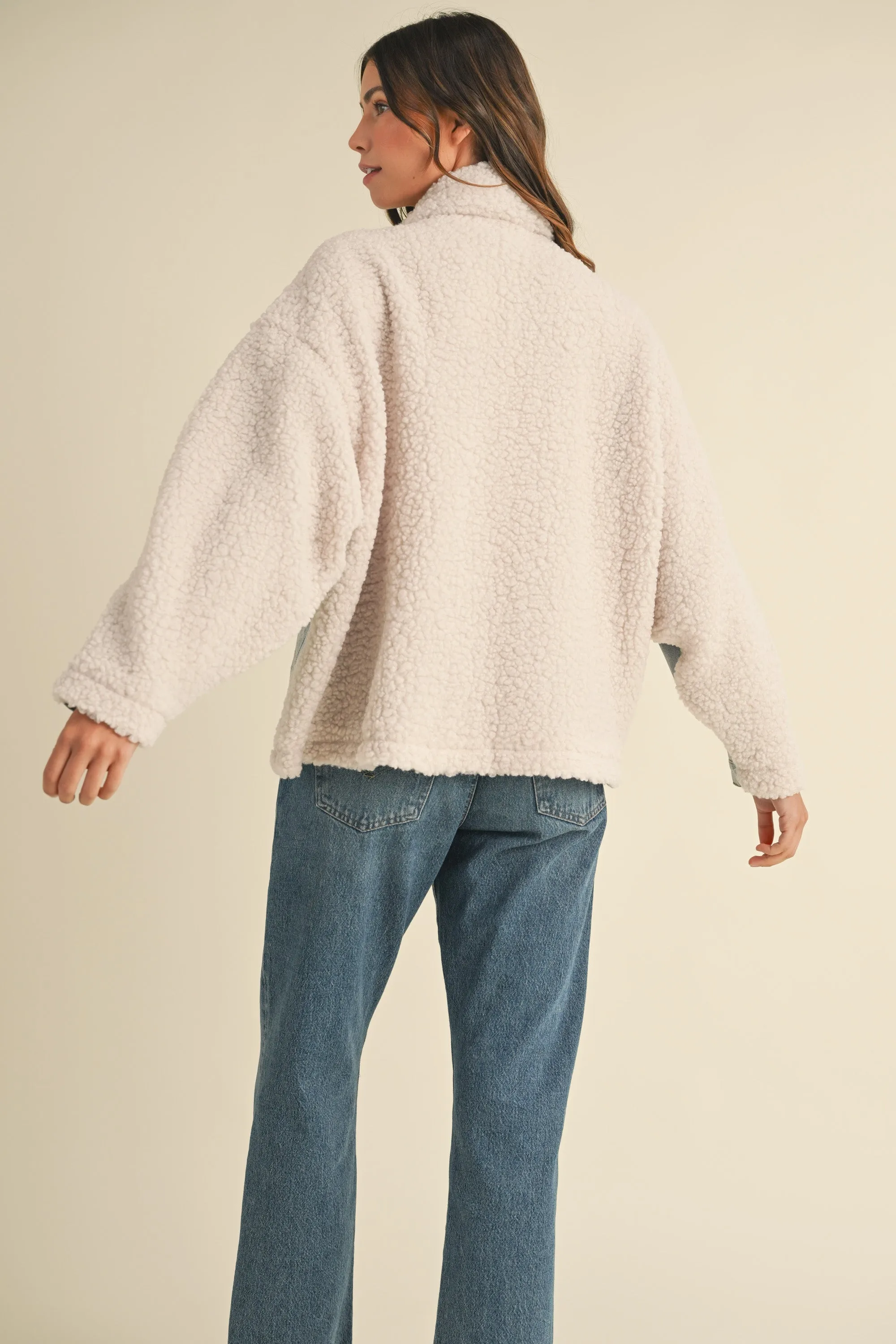 QUILLON FLEECE DENIM JACKET sold by MABLE product image thumbnail 4