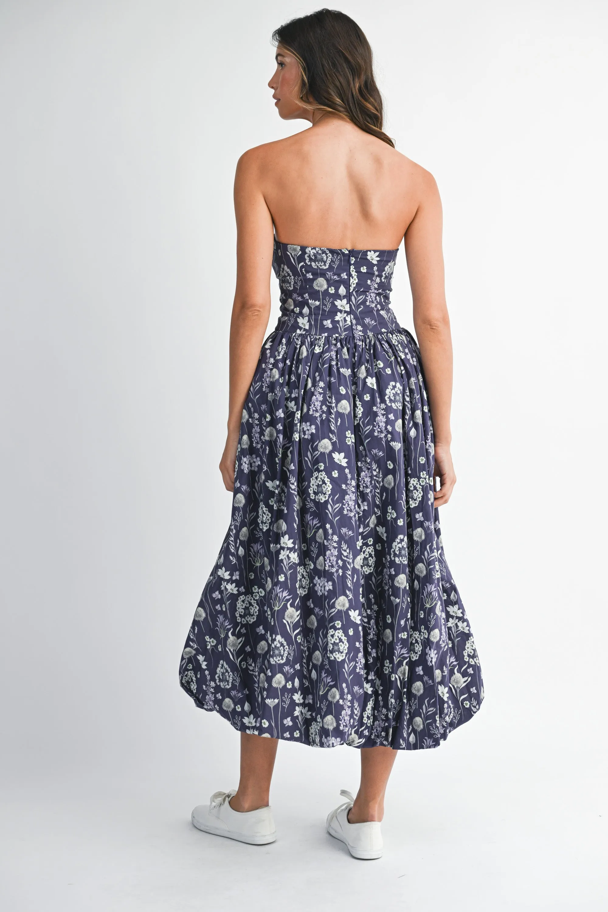 ESMEE FLORAL PRINTED TUBE MIDI DRESS sold by MABLE product image thumbnail 3