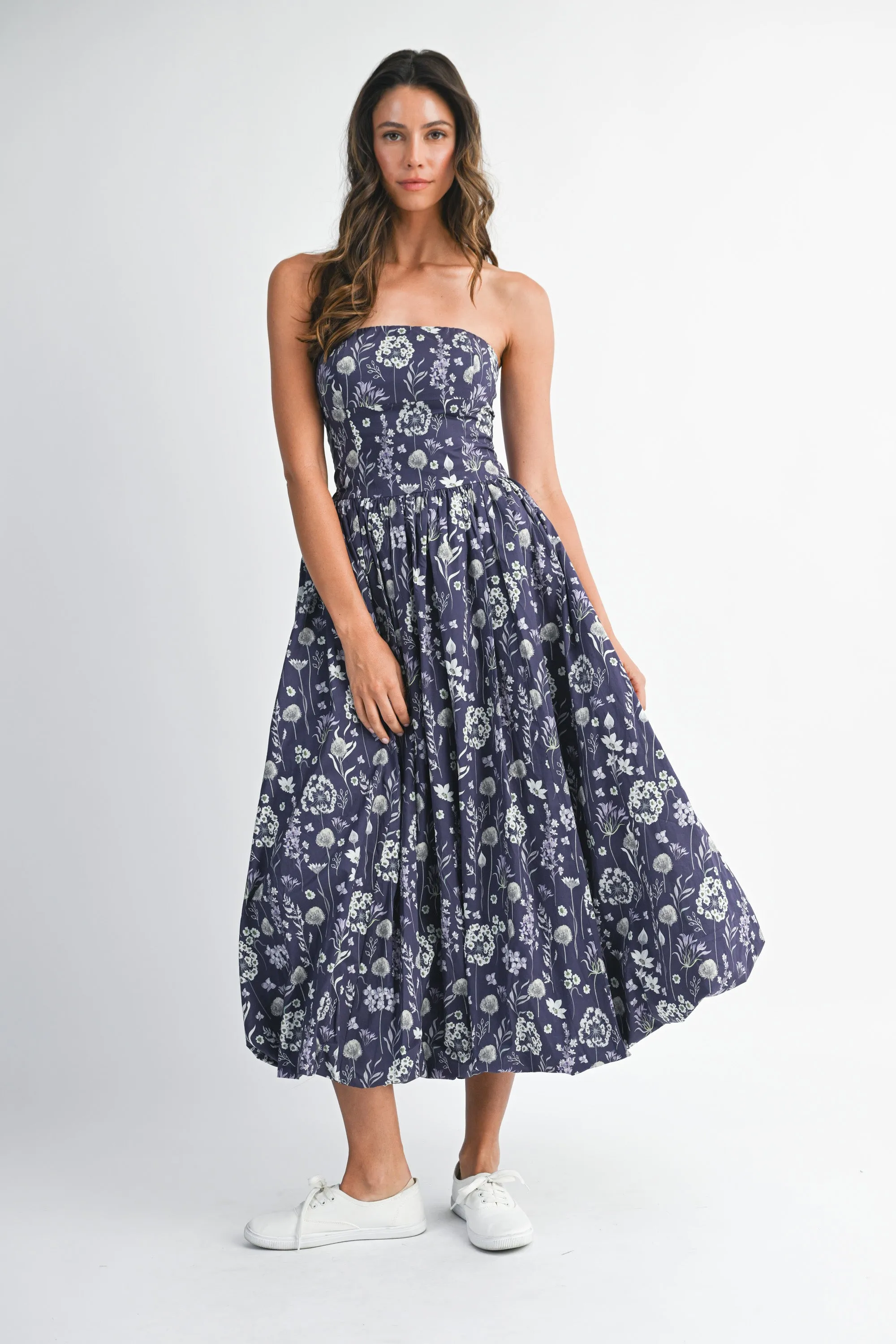 ESMEE FLORAL PRINTED TUBE MIDI DRESS sold by MABLE product image thumbnail 5