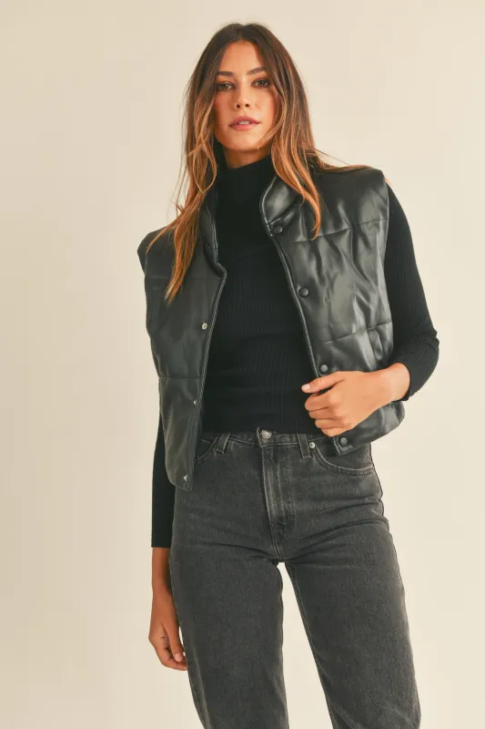 VEERLE PADDING VEST WITH POCKET made by MABLE