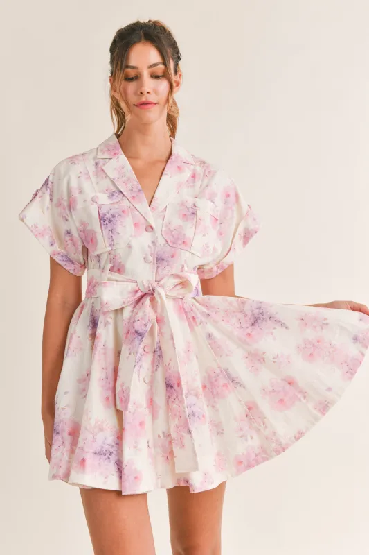 FREYA SAFARI BELTED DRESS made by MABLE