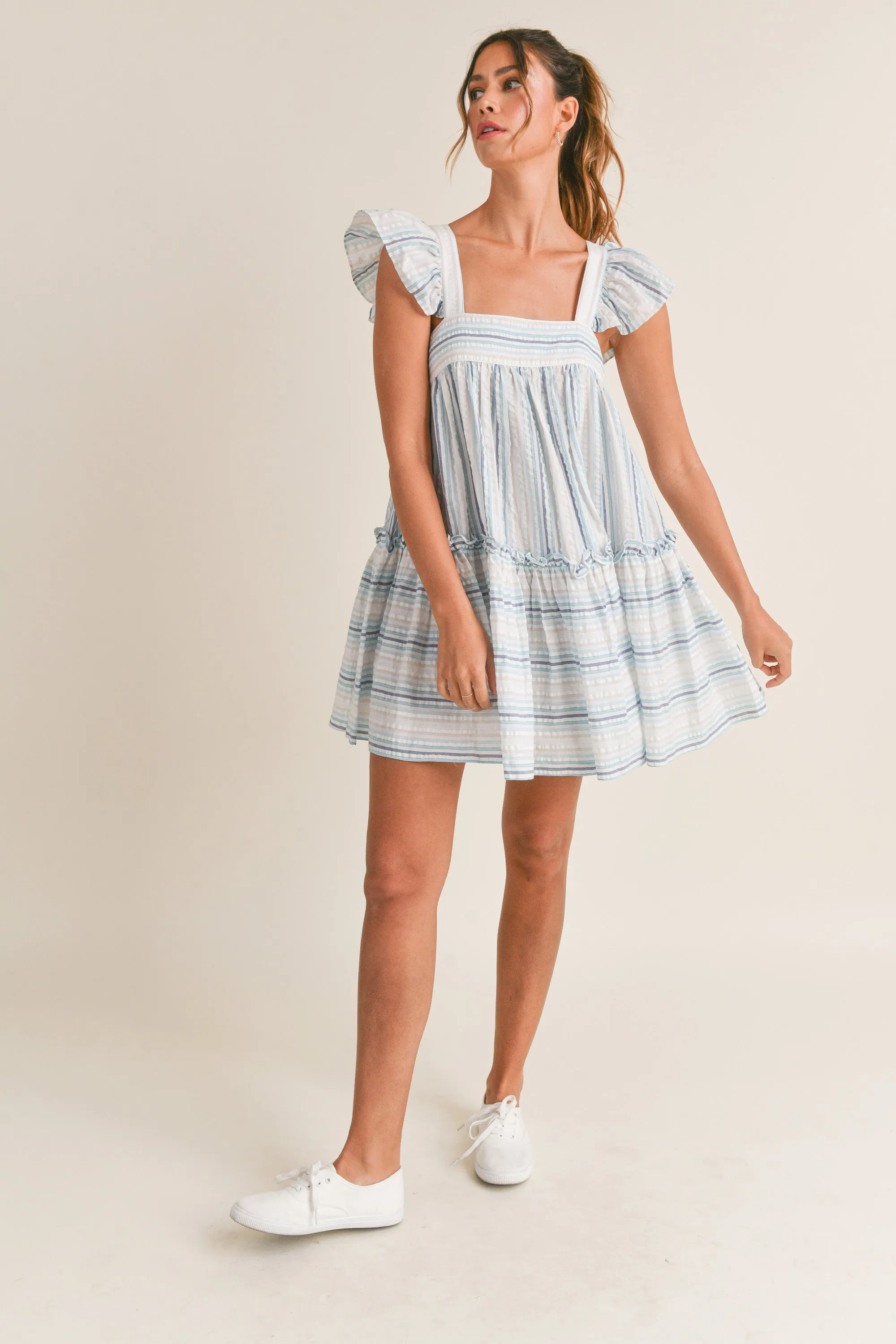 JAYCEE FRILL SLEEVE MINI DRESS sold by MABLE product image thumbnail 4