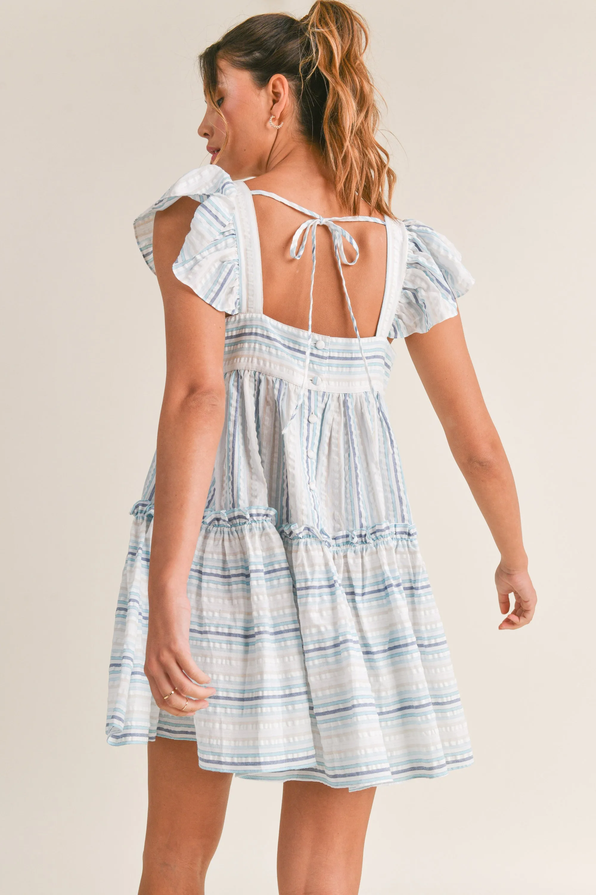JAYCEE FRILL SLEEVE MINI DRESS sold by MABLE product image thumbnail 2