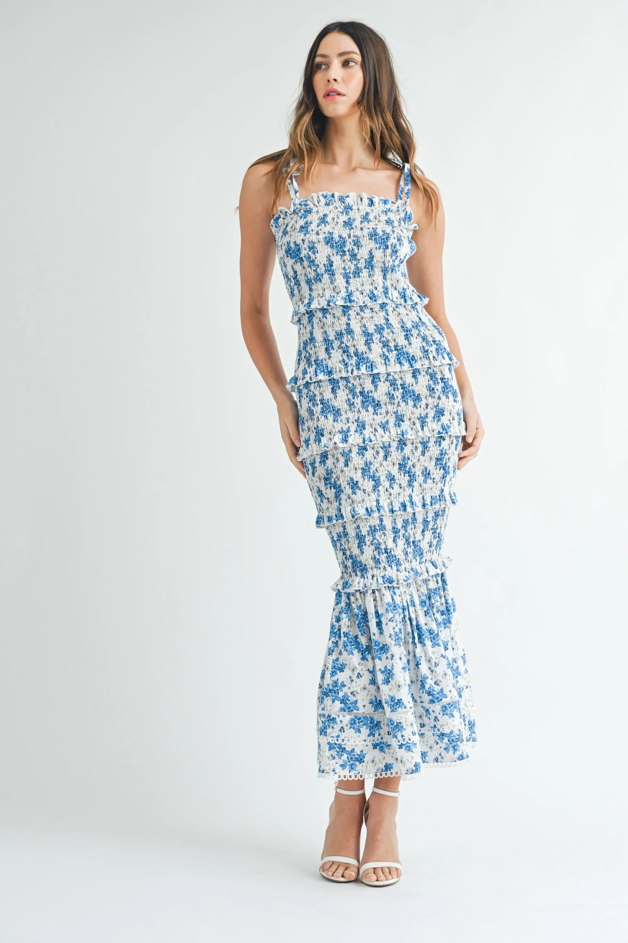 SALMA TIERED SMOCKED BODYCON DRESS sold by MABLE product image thumbnail 4
