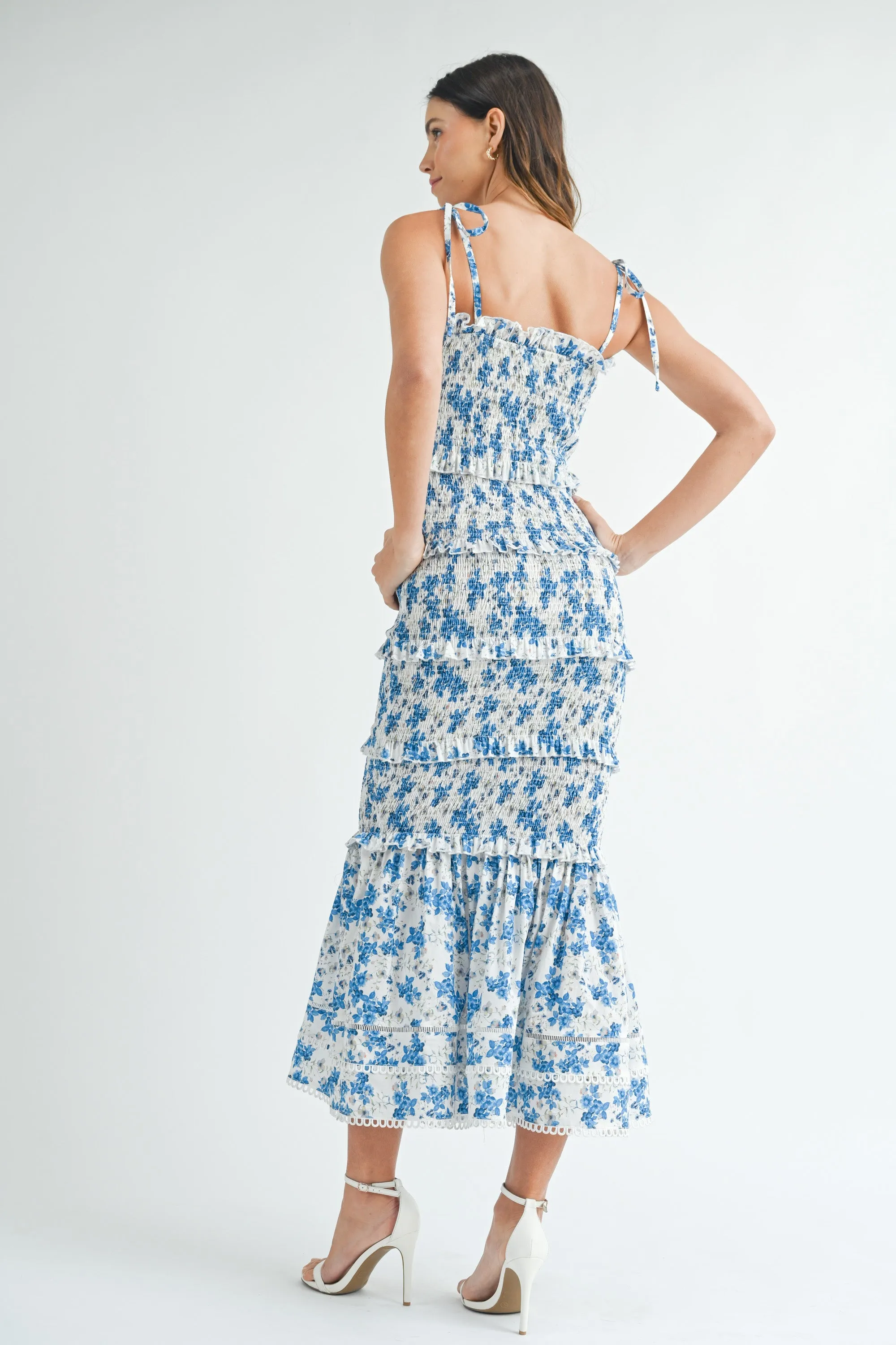 SALMA TIERED SMOCKED BODYCON DRESS sold by MABLE product image thumbnail 3