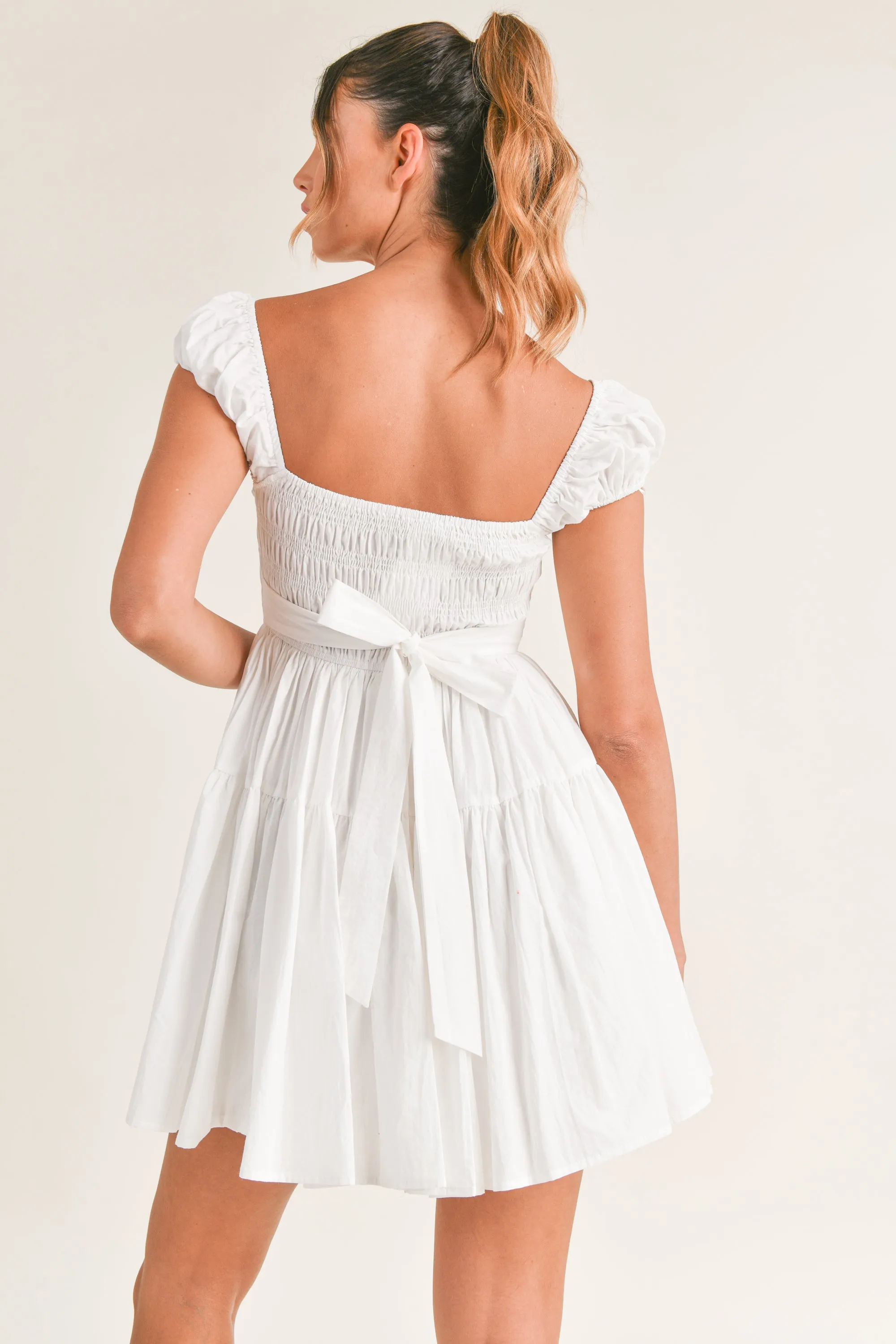 WRENLEY SQUARE NECK MINI DRESS sold by MABLE product image thumbnail 3