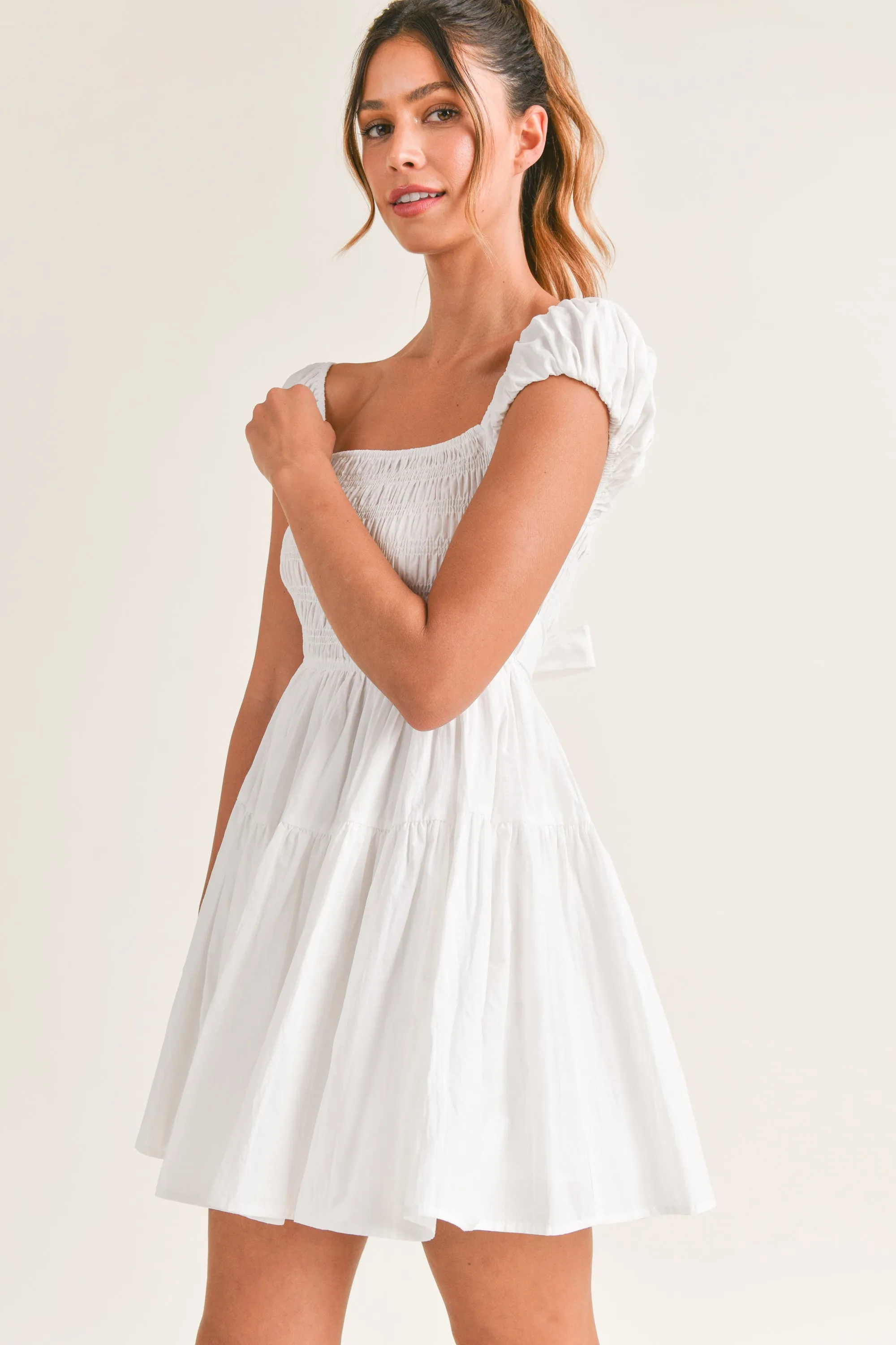 WRENLEY SQUARE NECK MINI DRESS sold by MABLE product image thumbnail 2