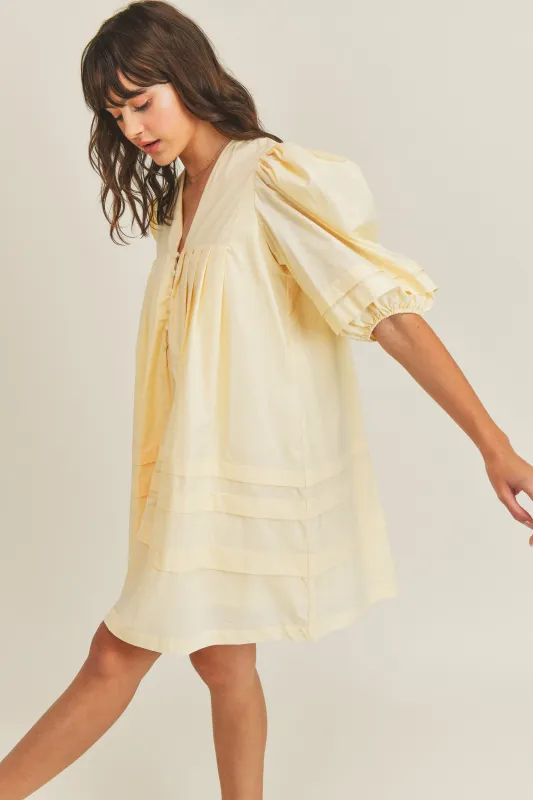 FERNANDA PUFF SLEEVE MINI DRESS sold by MABLE