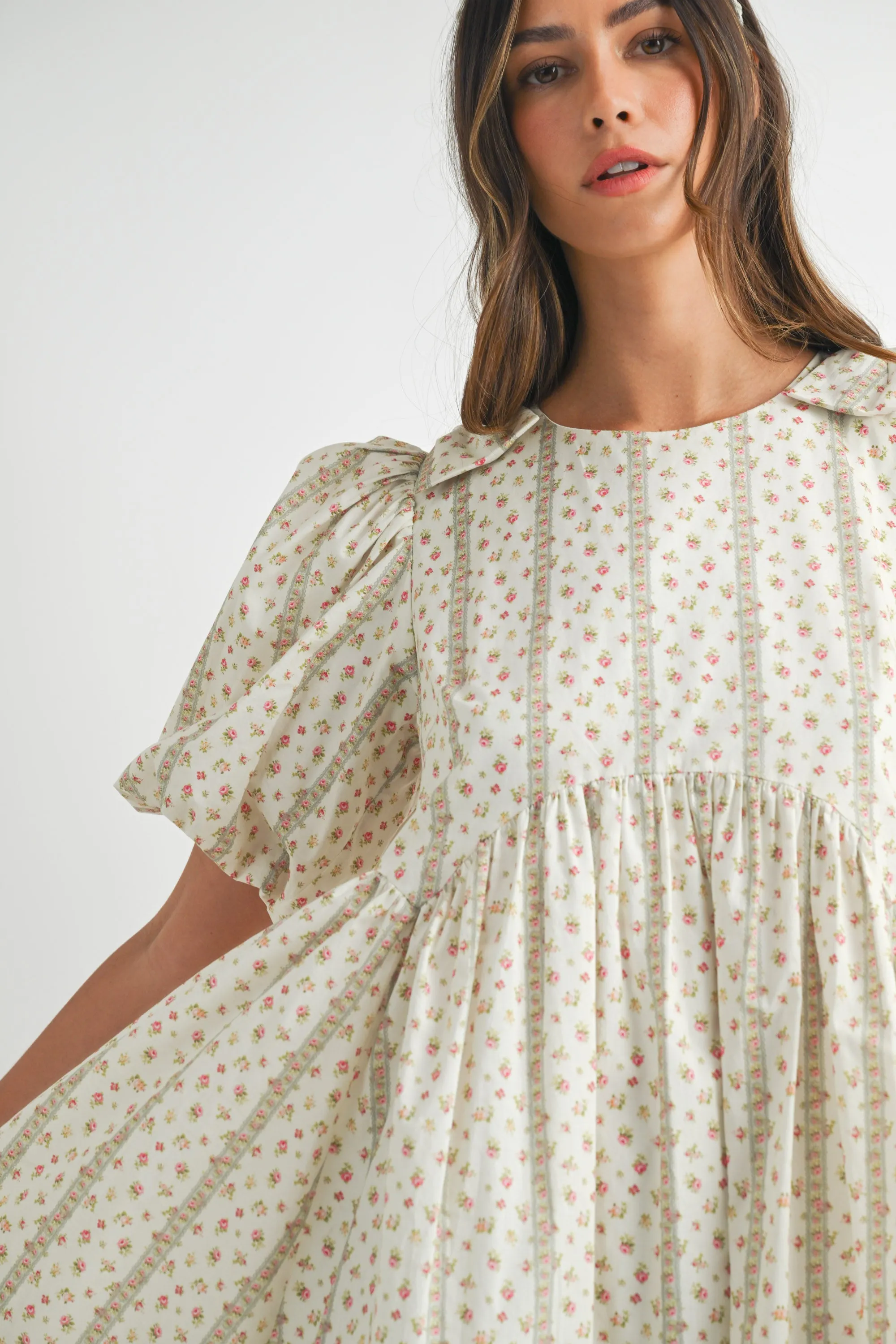 MONICA FLORAL PRINTED MINI DRESS sold by MABLE product image thumbnail 5