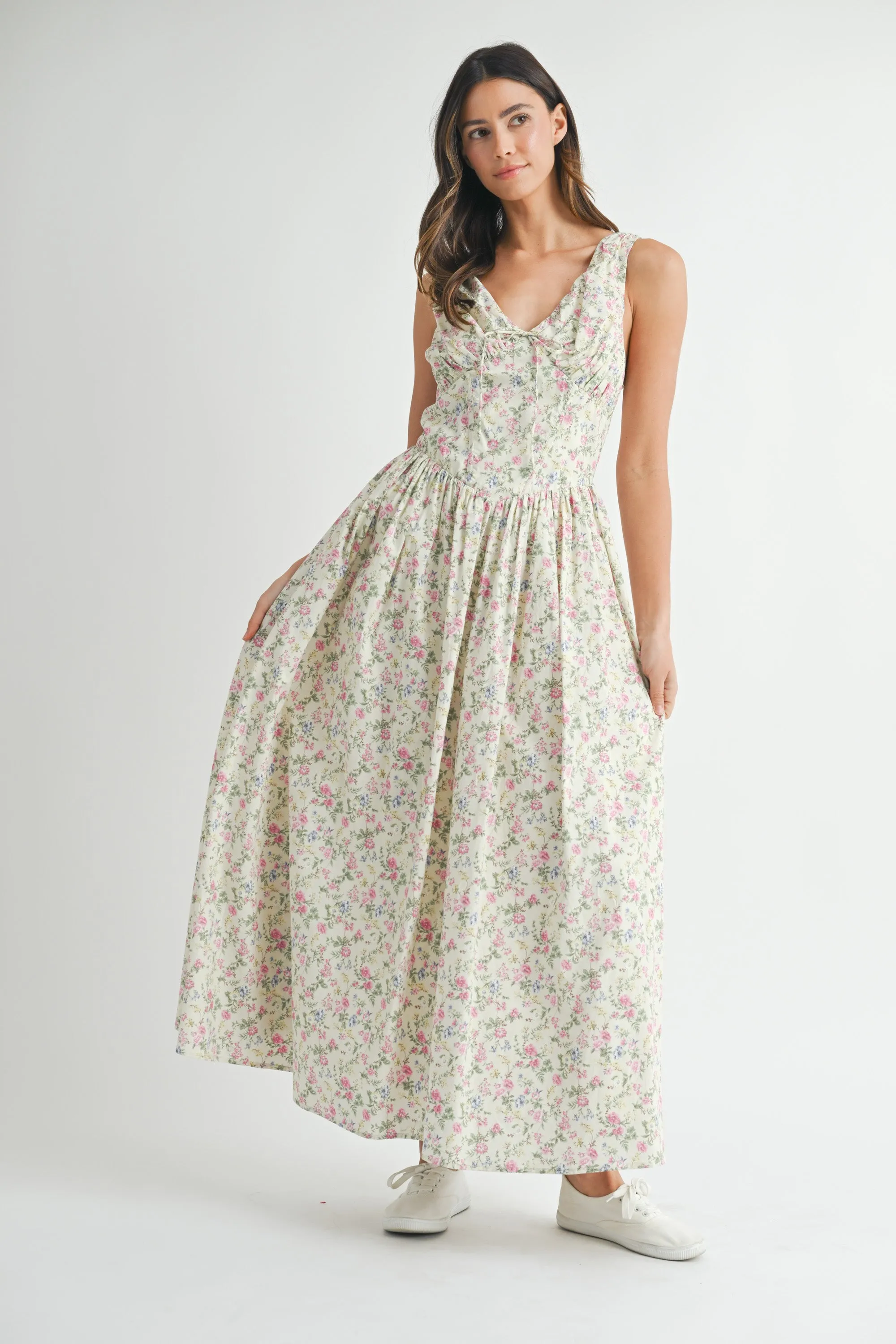 JAZLYN BUSTIER BODY MIDI DRESS sold by MABLE