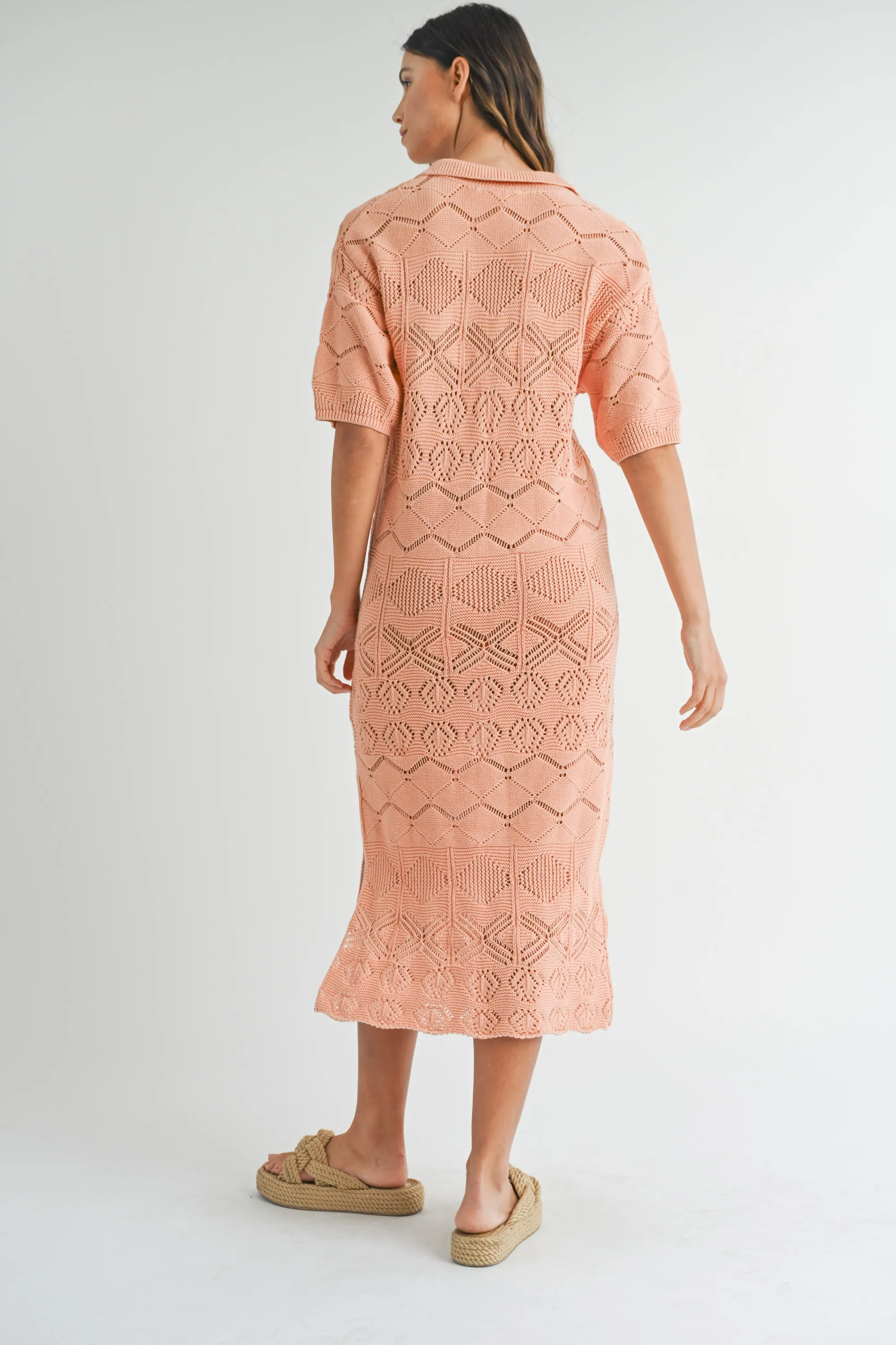 CROCHET SWEATER MIDI DRESS sold by MABLE product image thumbnail 3