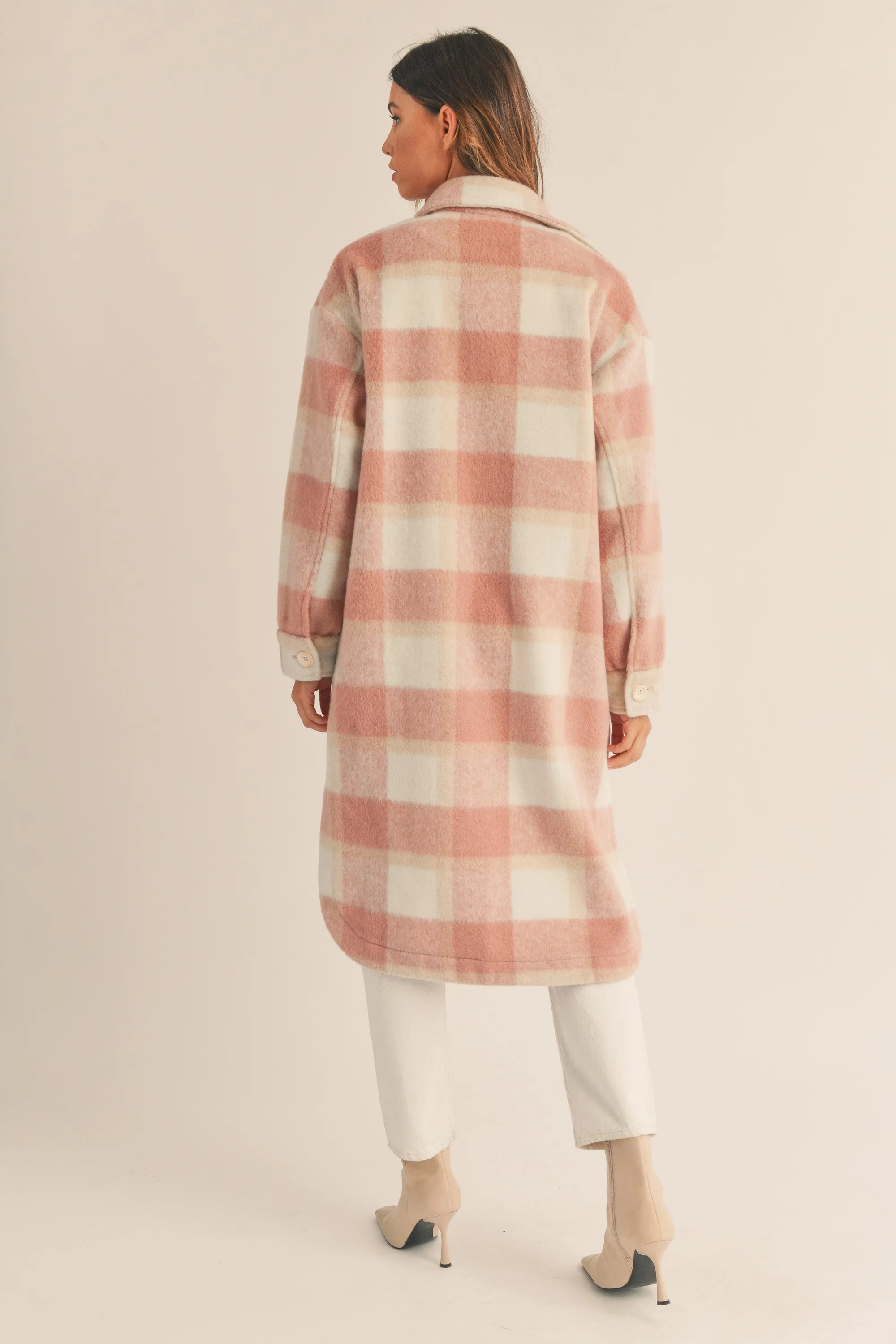 MORIYA PLAID LONG SHIRT JACKET sold by MABLE product image thumbnail 2