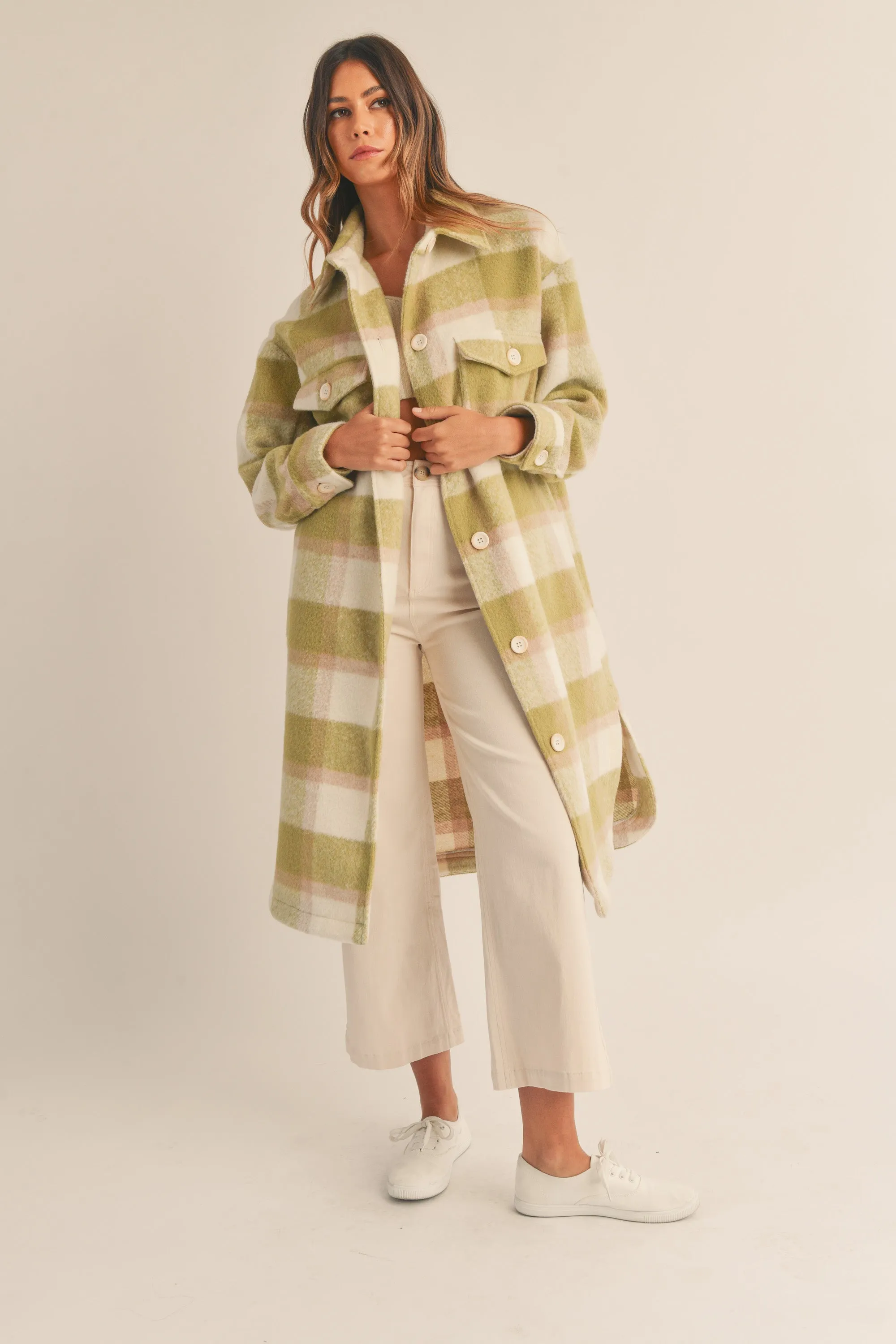 MORIYA PLAID LONG SHIRT JACKET sold by MABLE product image thumbnail 5