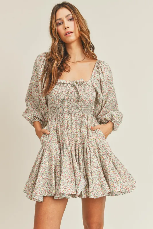VANESSA SMOCKED DRESS made by MABLE