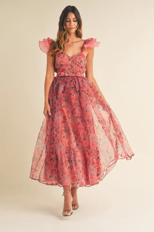 MAR FLORAL MAXI DRESS made by MABLE