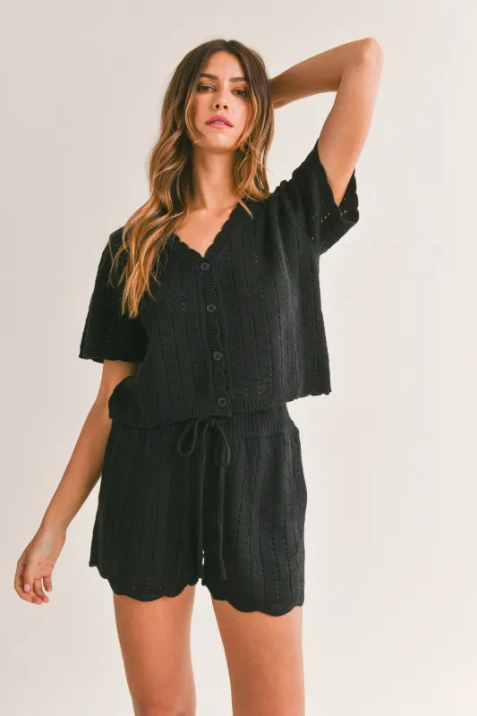 ALORA KNIT TOP AND SHORTS SET made by MABLE