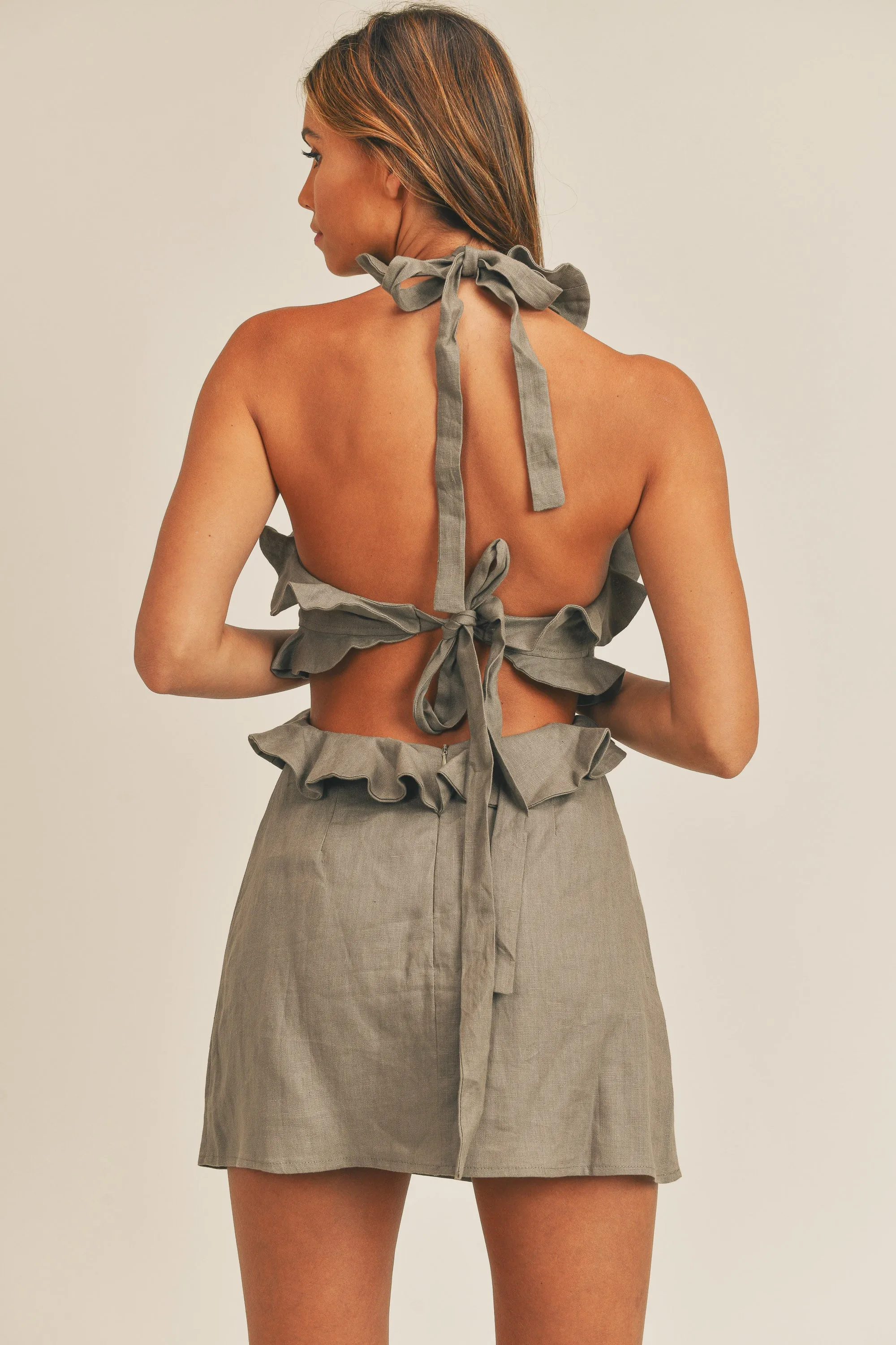 HALO RUFFLE MINI DRES sold by MABLE product image thumbnail 2