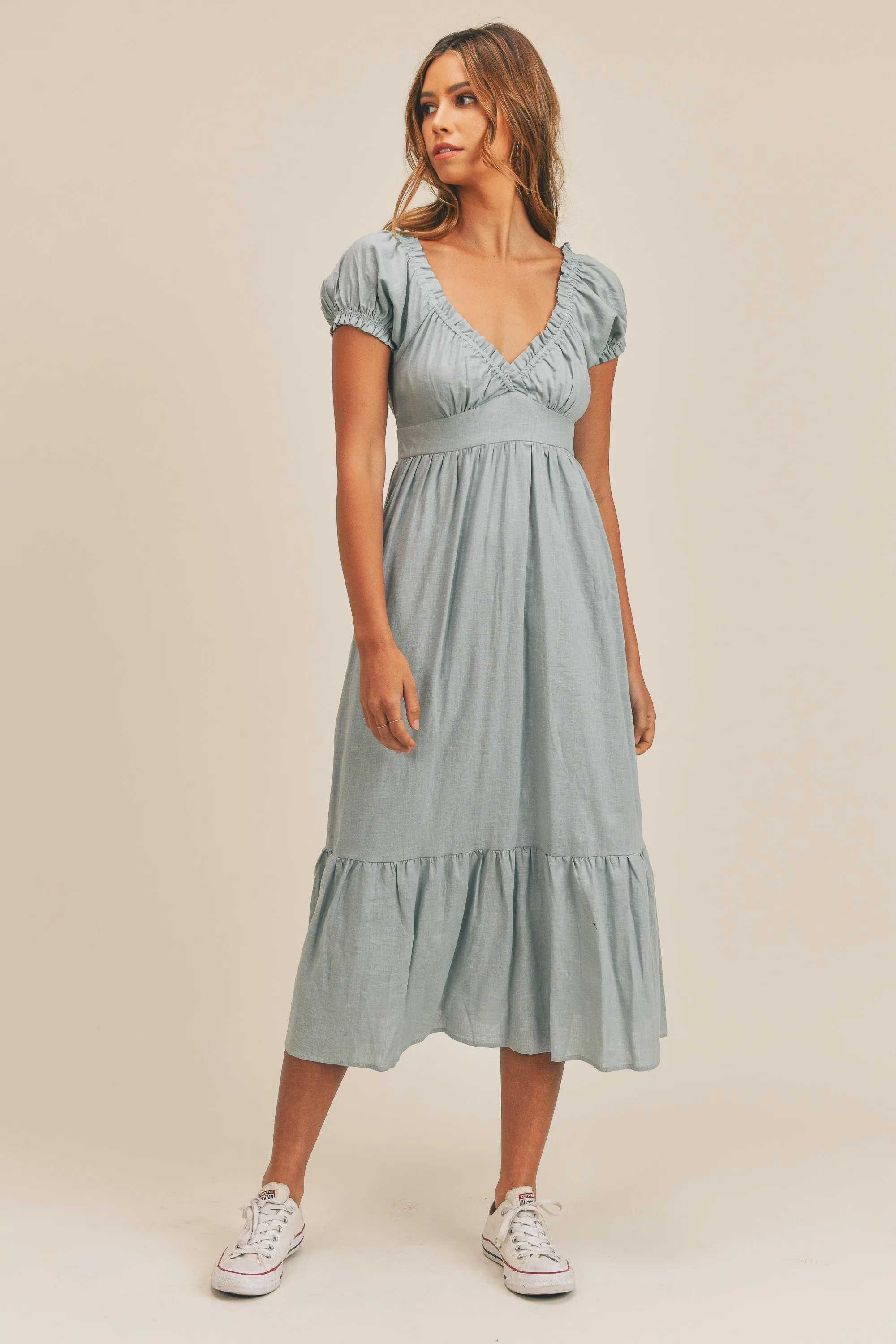 MALLORY PUFF SLEEVE DRESS sold by MABLE product image thumbnail 3