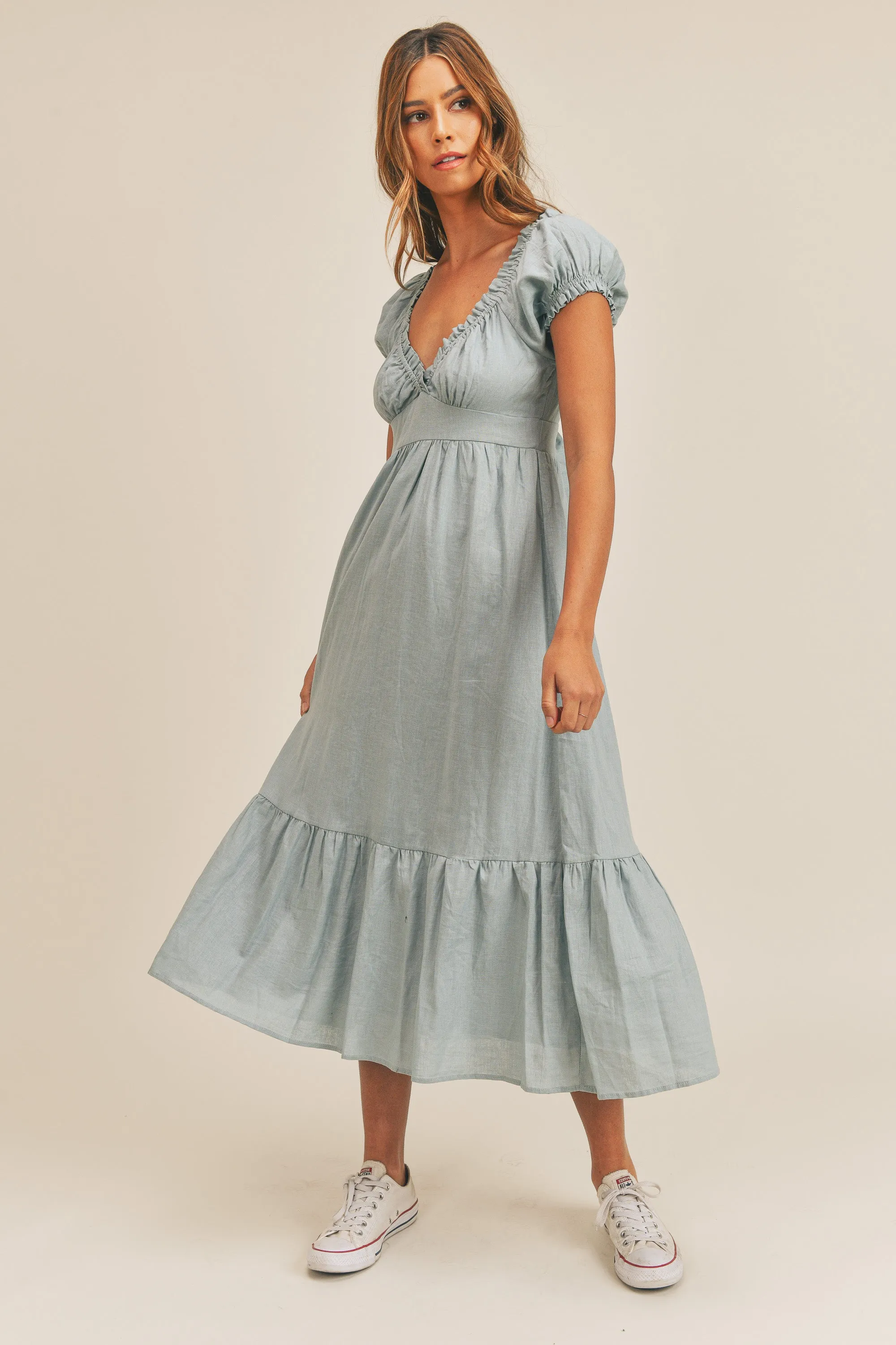 MALLORY PUFF SLEEVE DRESS sold by MABLE