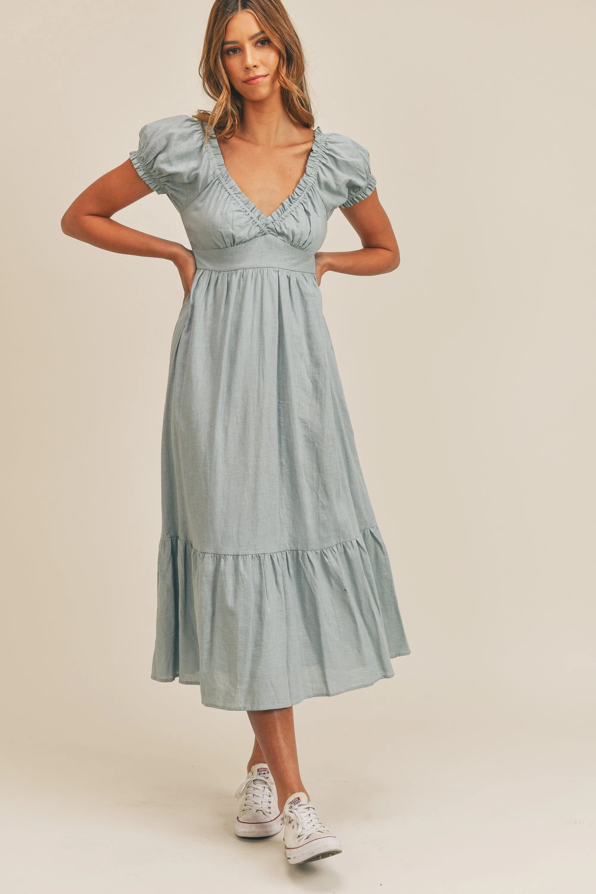 MALLORY PUFF SLEEVE DRESS sold by MABLE product image thumbnail 2