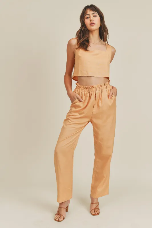 AYA CROP TOP AND PANTS SET made by MABLE