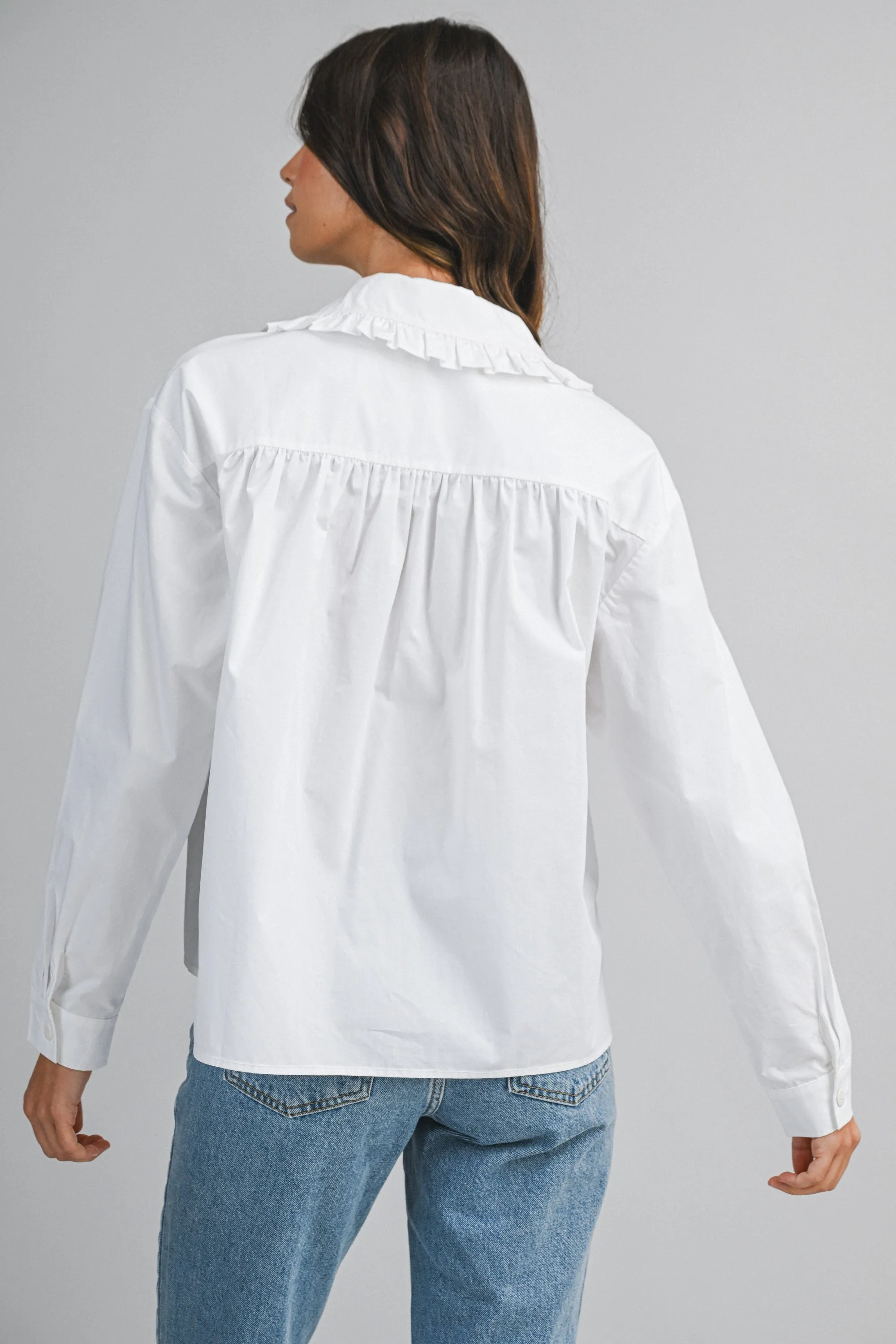 MALIA FRILL COLLAR DETAIL SHIRT sold by MABLE product image thumbnail 5