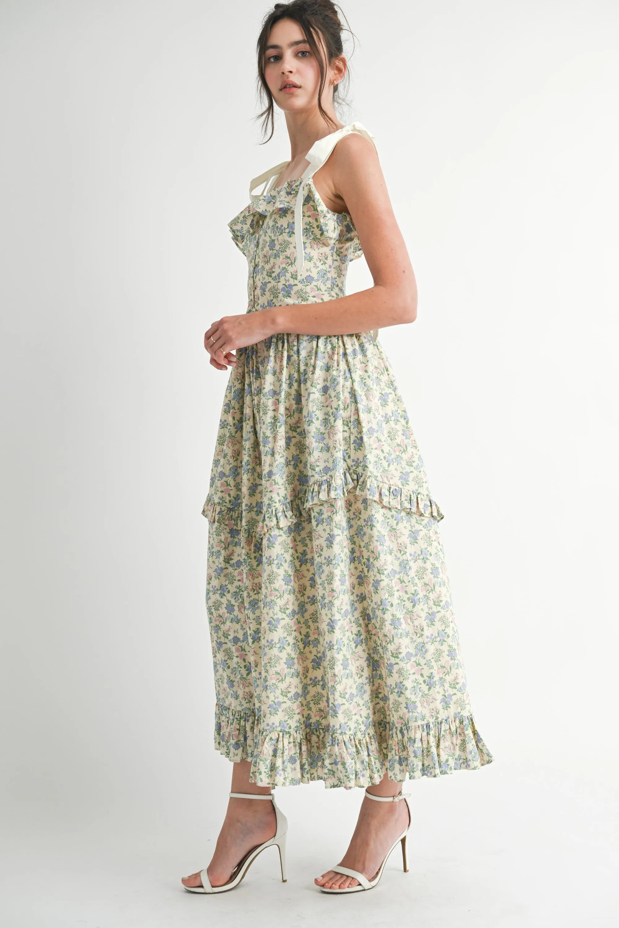 PALOMA FLORAL PRINTED MIDI DRESS sold by MABLE product image thumbnail 3