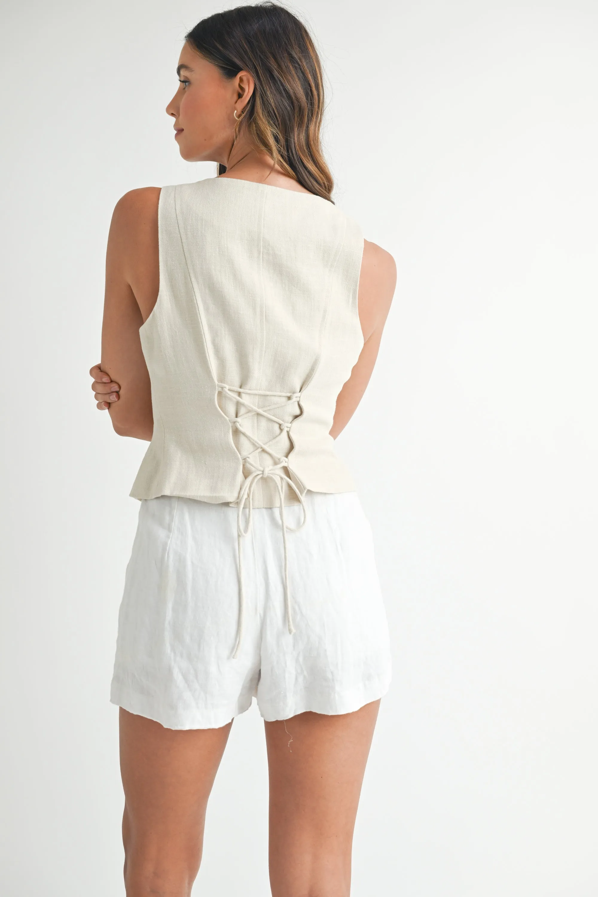 KARTER BUTTON FRONT VEST sold by MABLE product image thumbnail 4