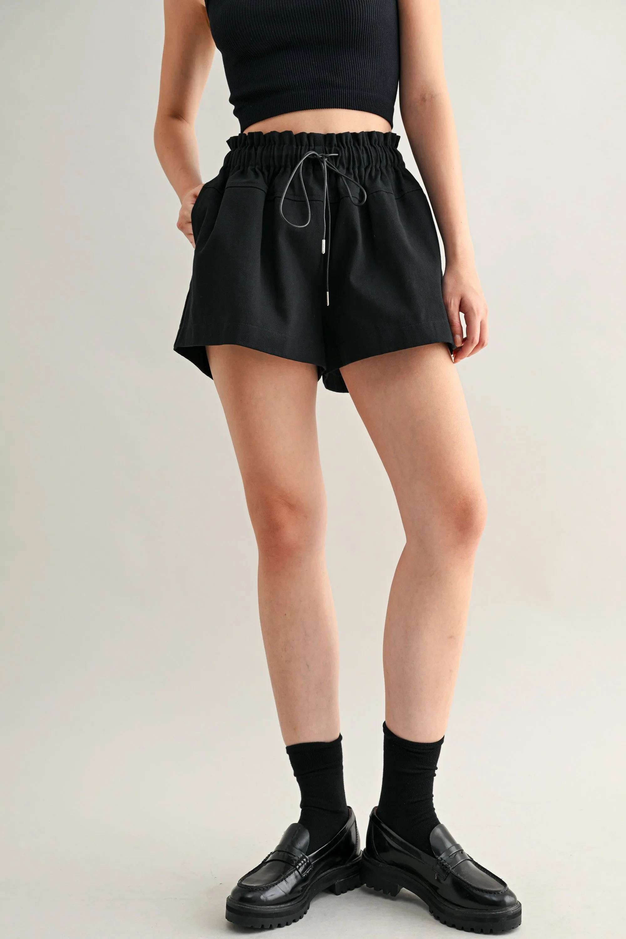 VANESSA HIGH WAISTED DRAWSTRING SHORTS sold by MABLE product image thumbnail 4