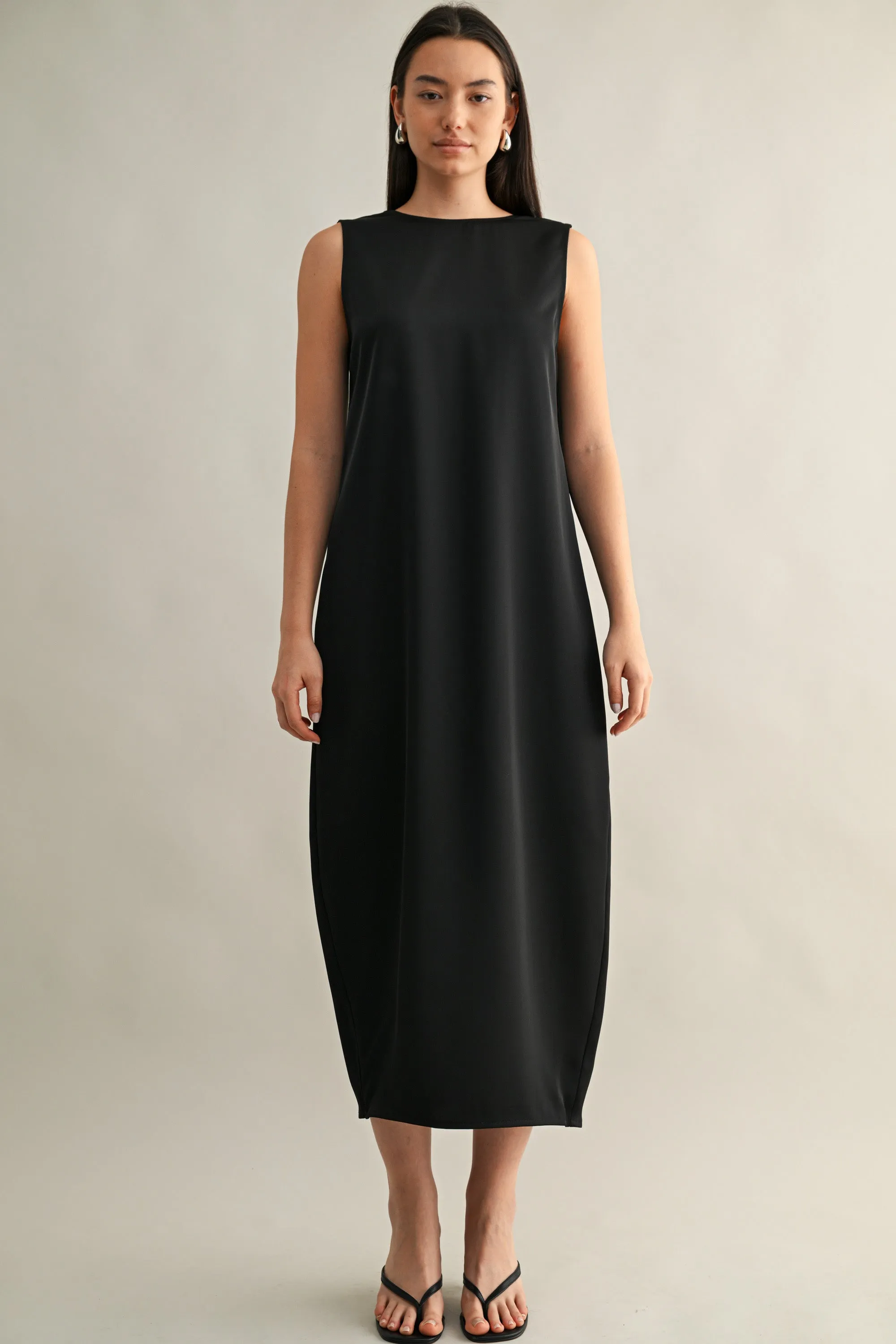 NORA TWIST BACK DETAIL MIDI DRESS sold by MABLE