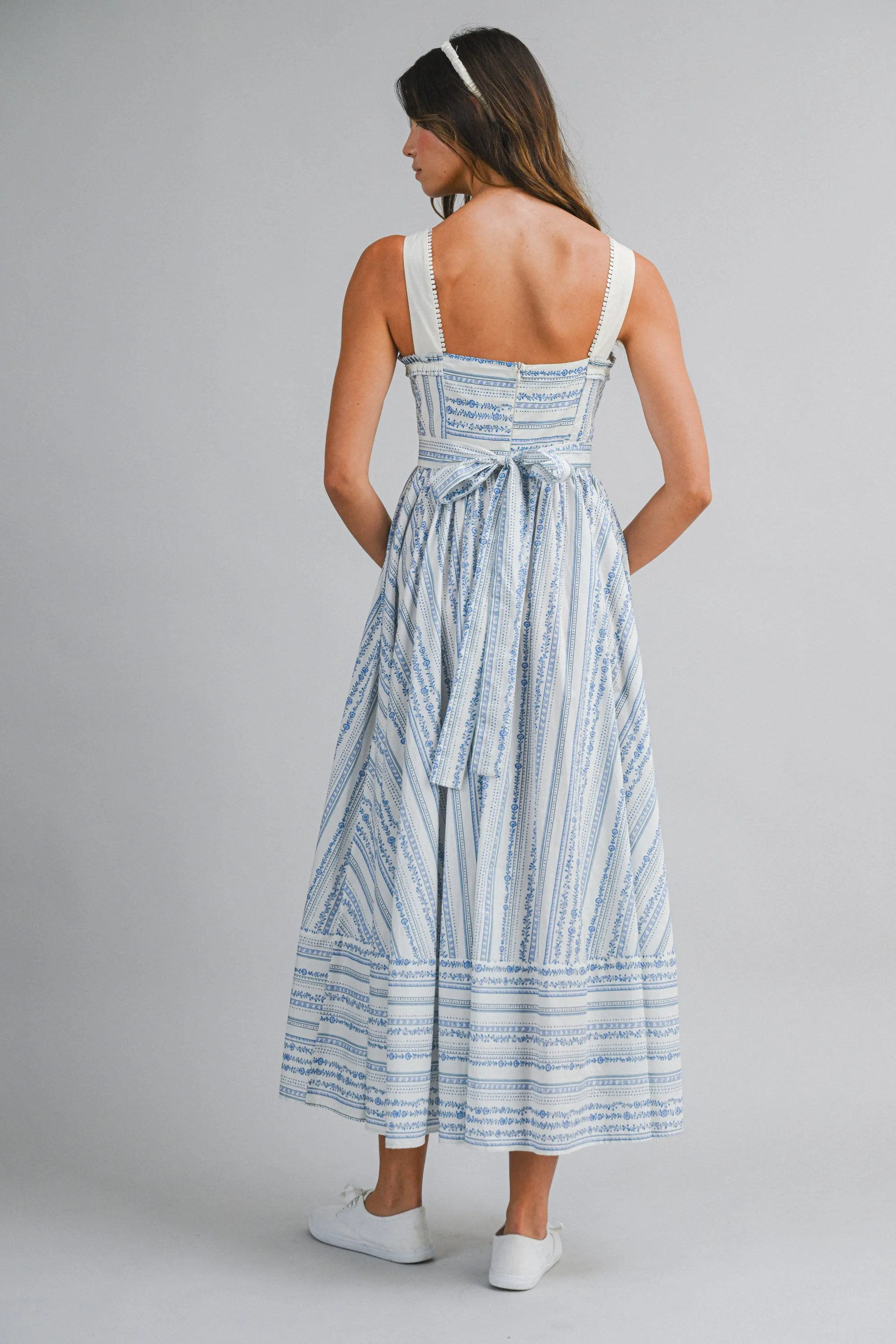 CHAYA WALL PAPER PRINTED MIDI DRESS sold by MABLE product image thumbnail 3