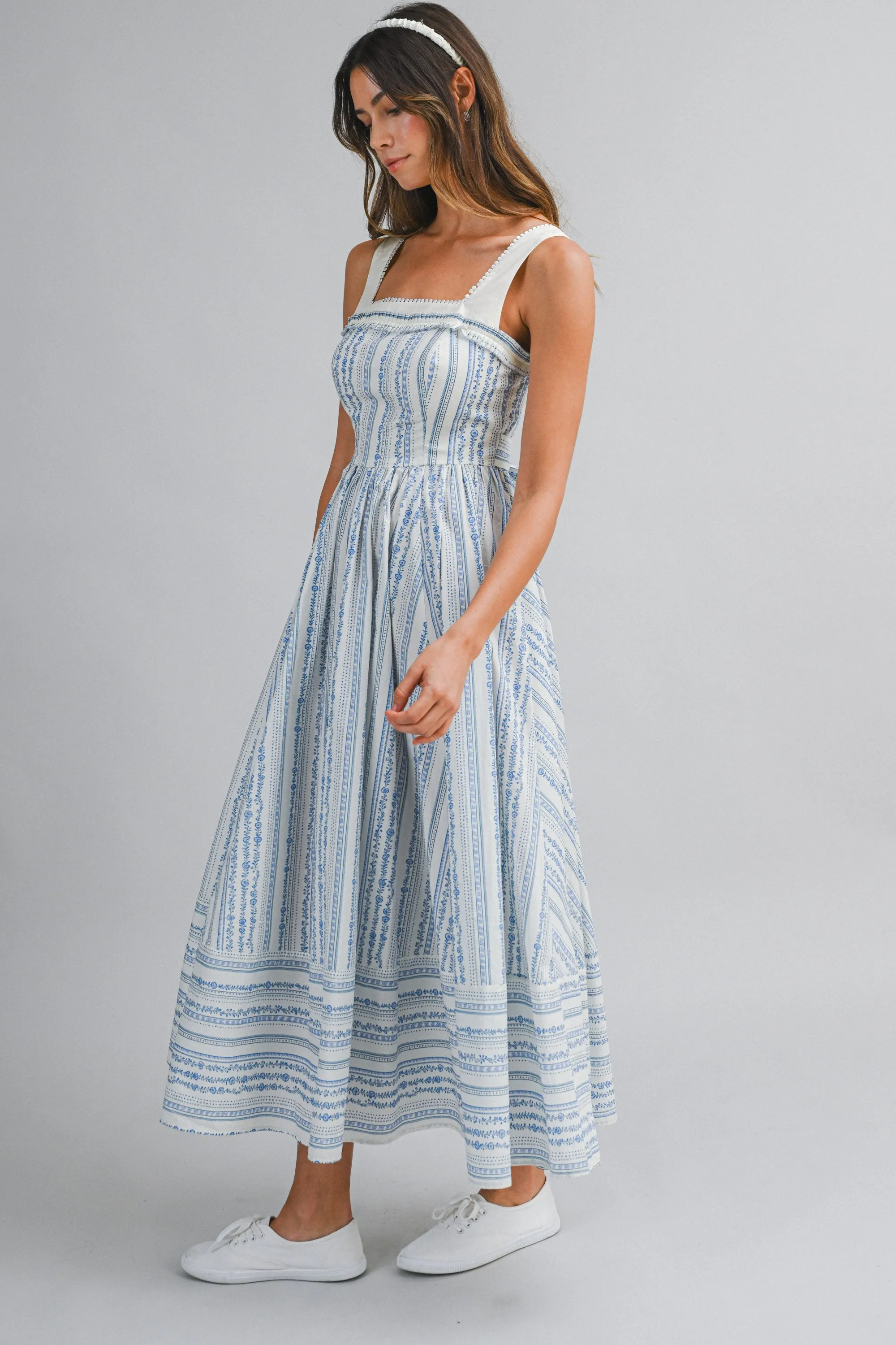 CHAYA WALL PAPER PRINTED MIDI DRESS sold by MABLE product image thumbnail 4