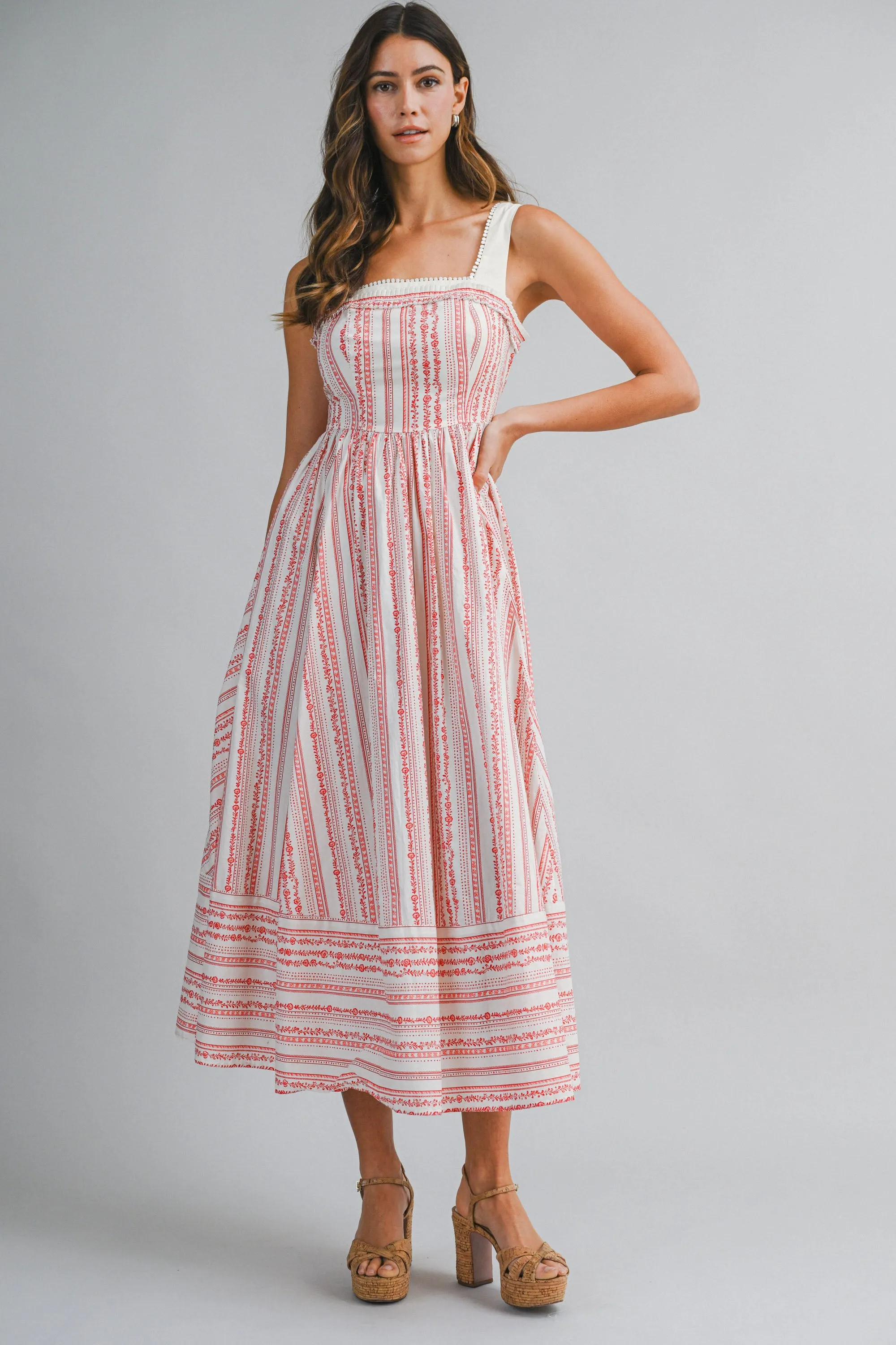 CHAYA WALL PAPER PRINTED MIDI DRESS sold by MABLE product image thumbnail 2