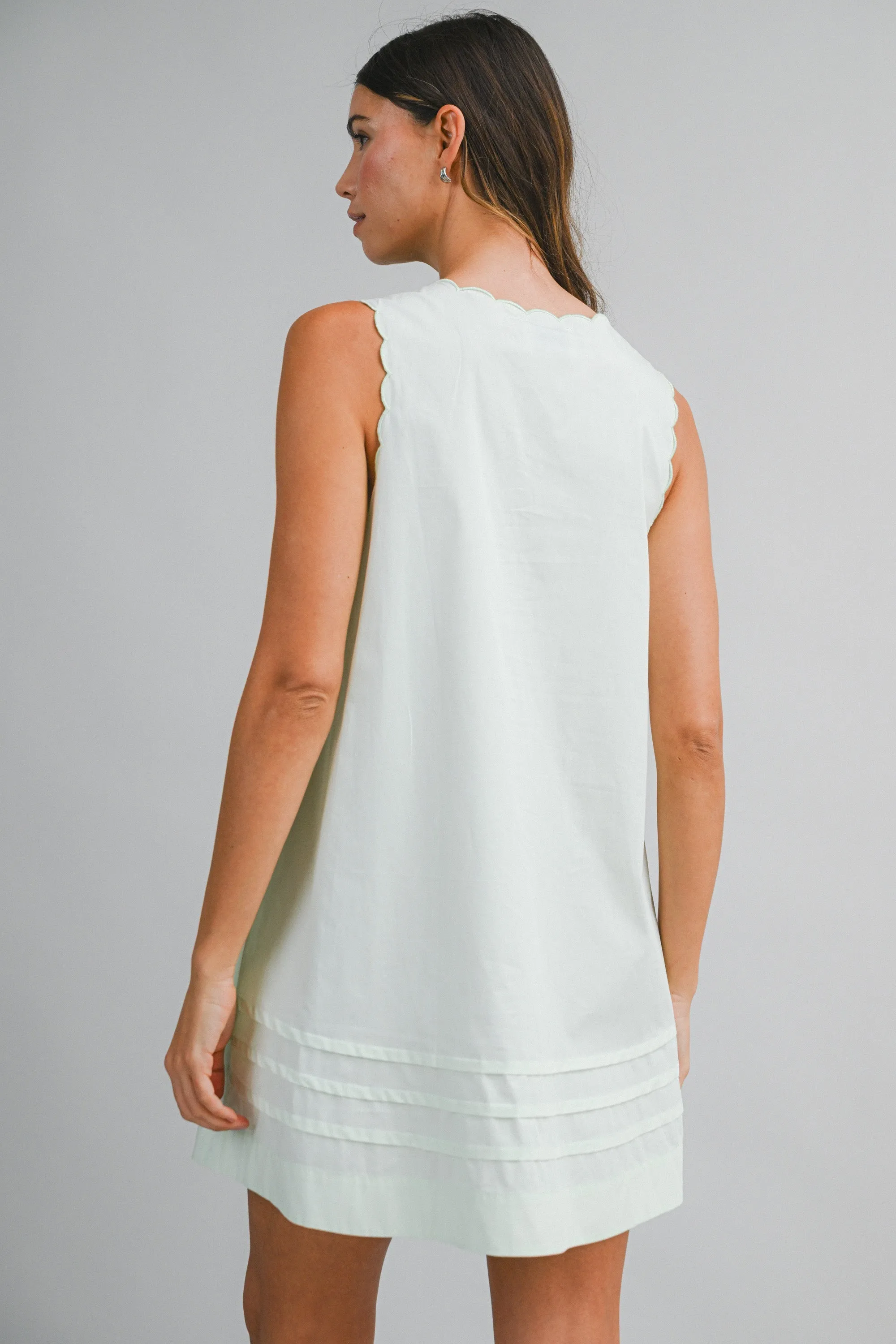 MAREN EMBROIDERED EYELET NECK MINI DRESS sold by MABLE product image thumbnail 3