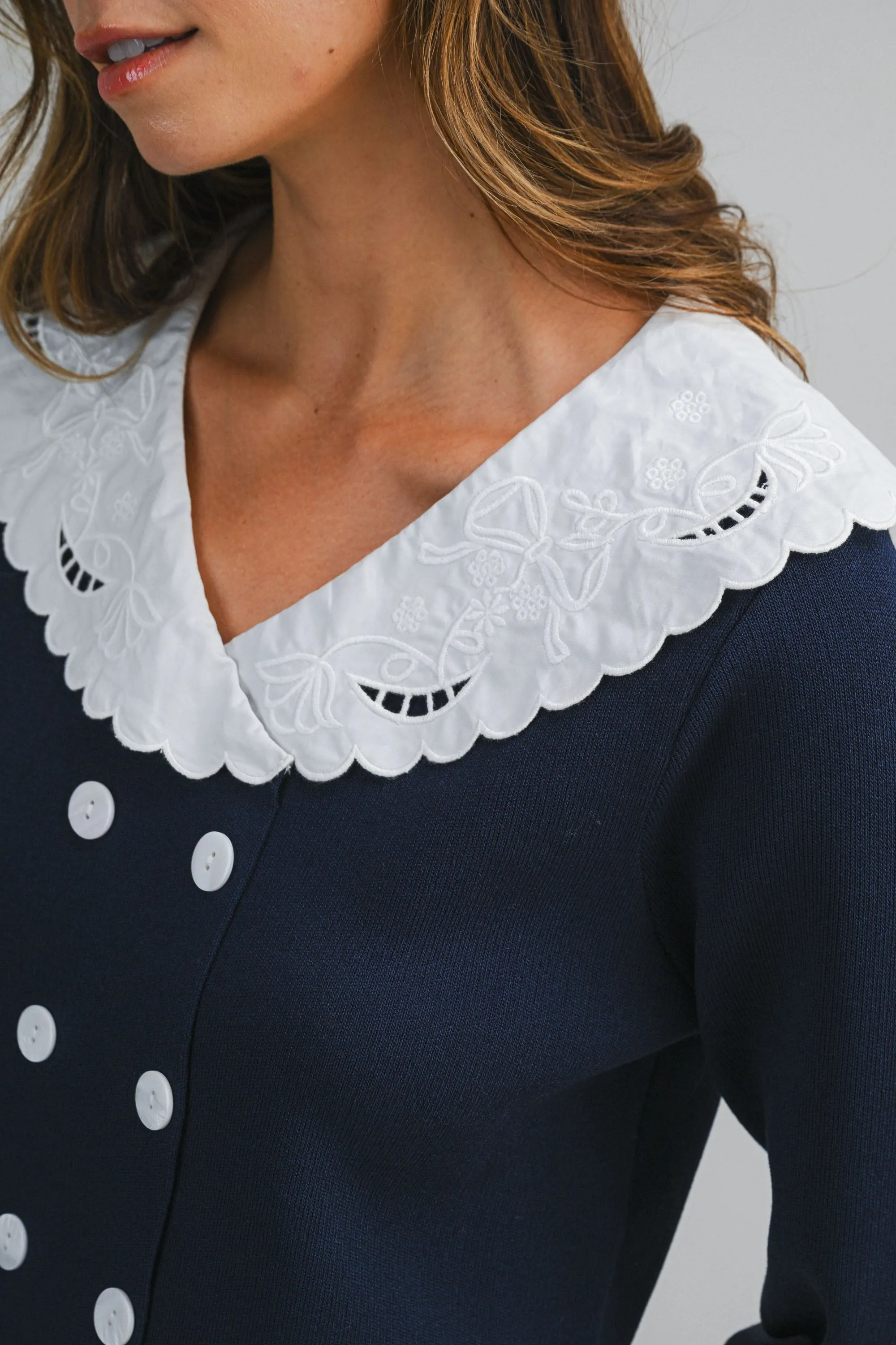 CAMILA DOUBLE BREAST KNIT TOP sold by MABLE product image thumbnail 5