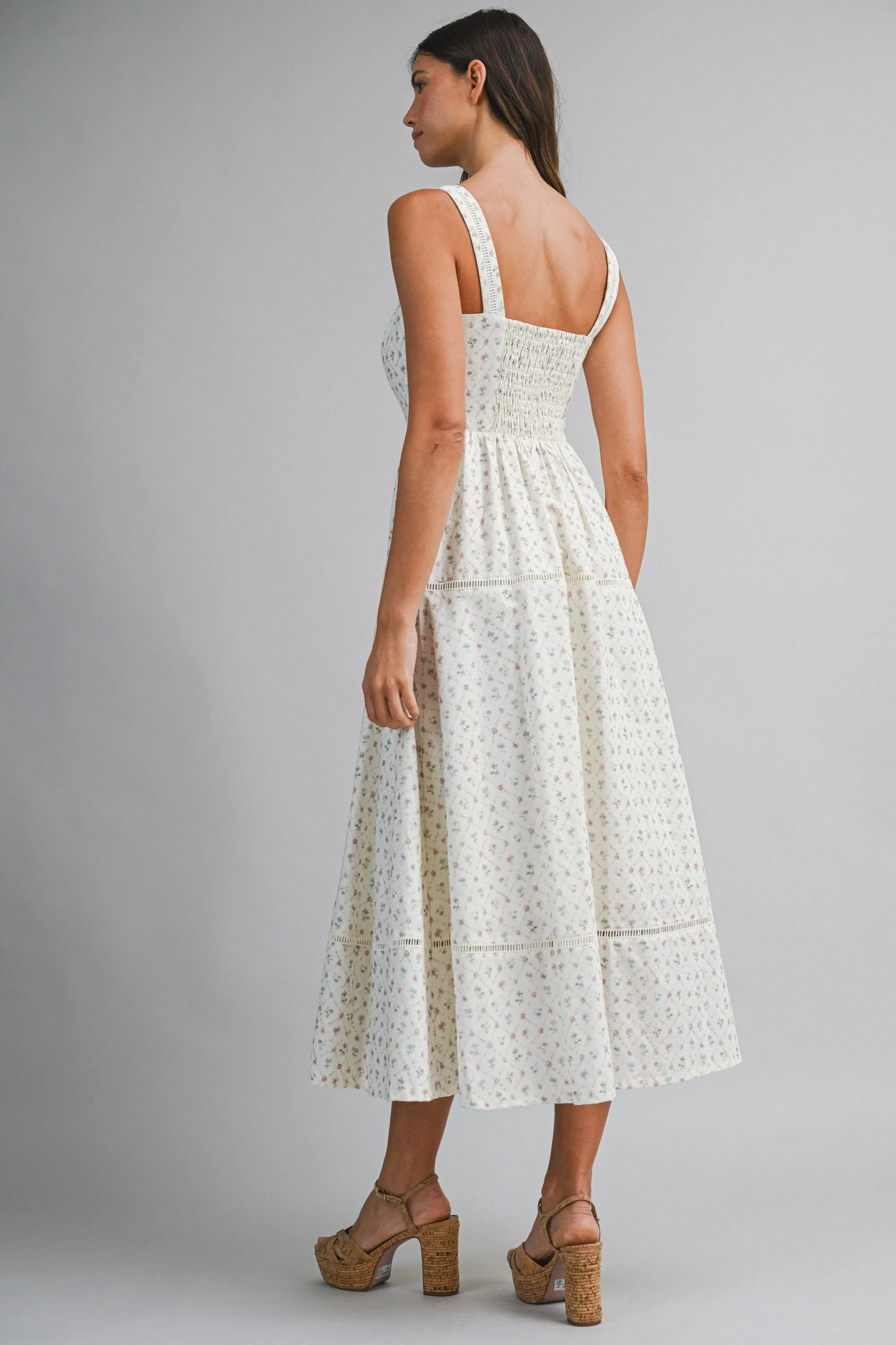 STEFFI FLORAL PRINTED MIDI DRESS sold by MABLE product image thumbnail 3