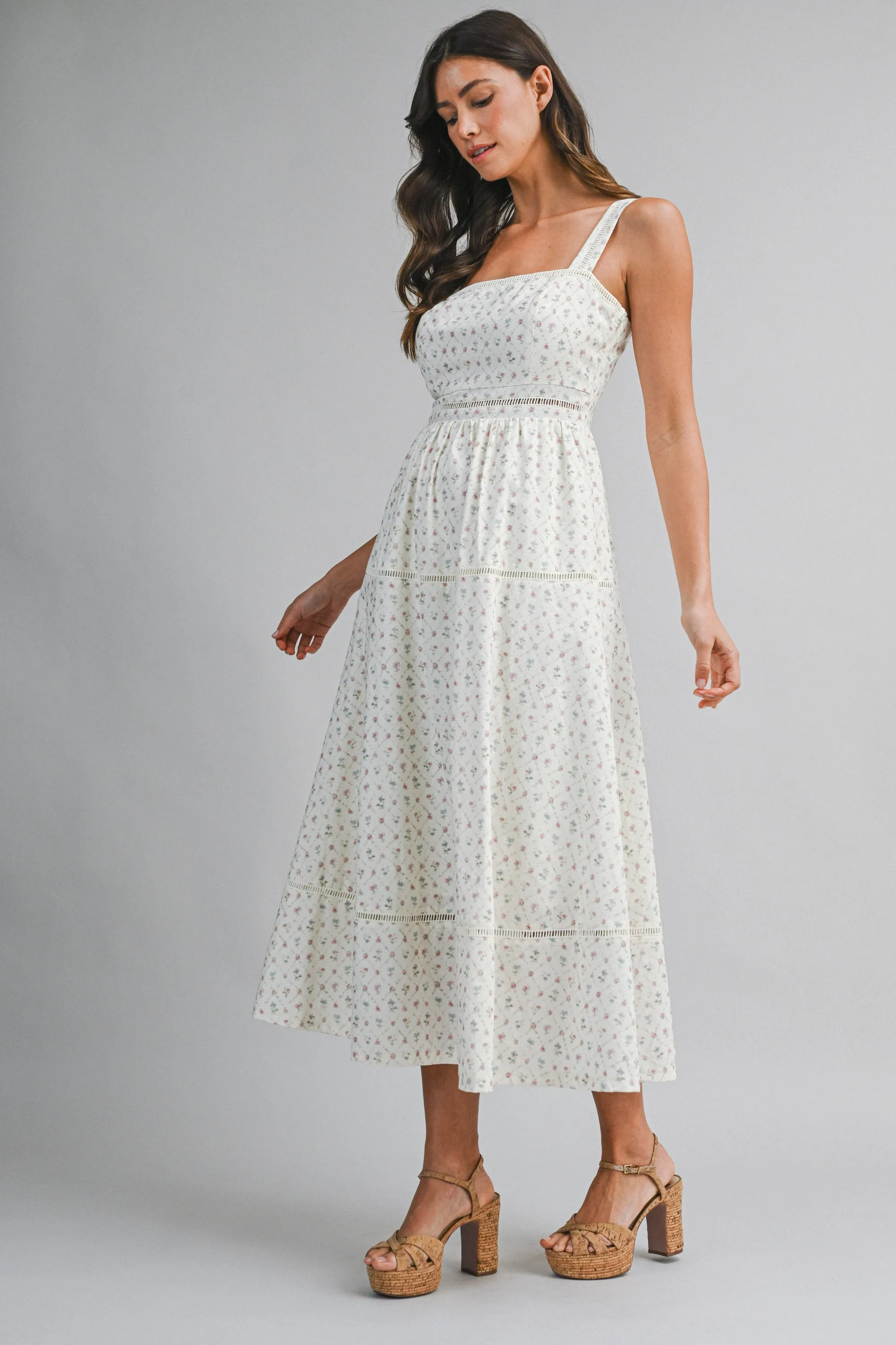 STEFFI FLORAL PRINTED MIDI DRESS sold by MABLE product image thumbnail 4