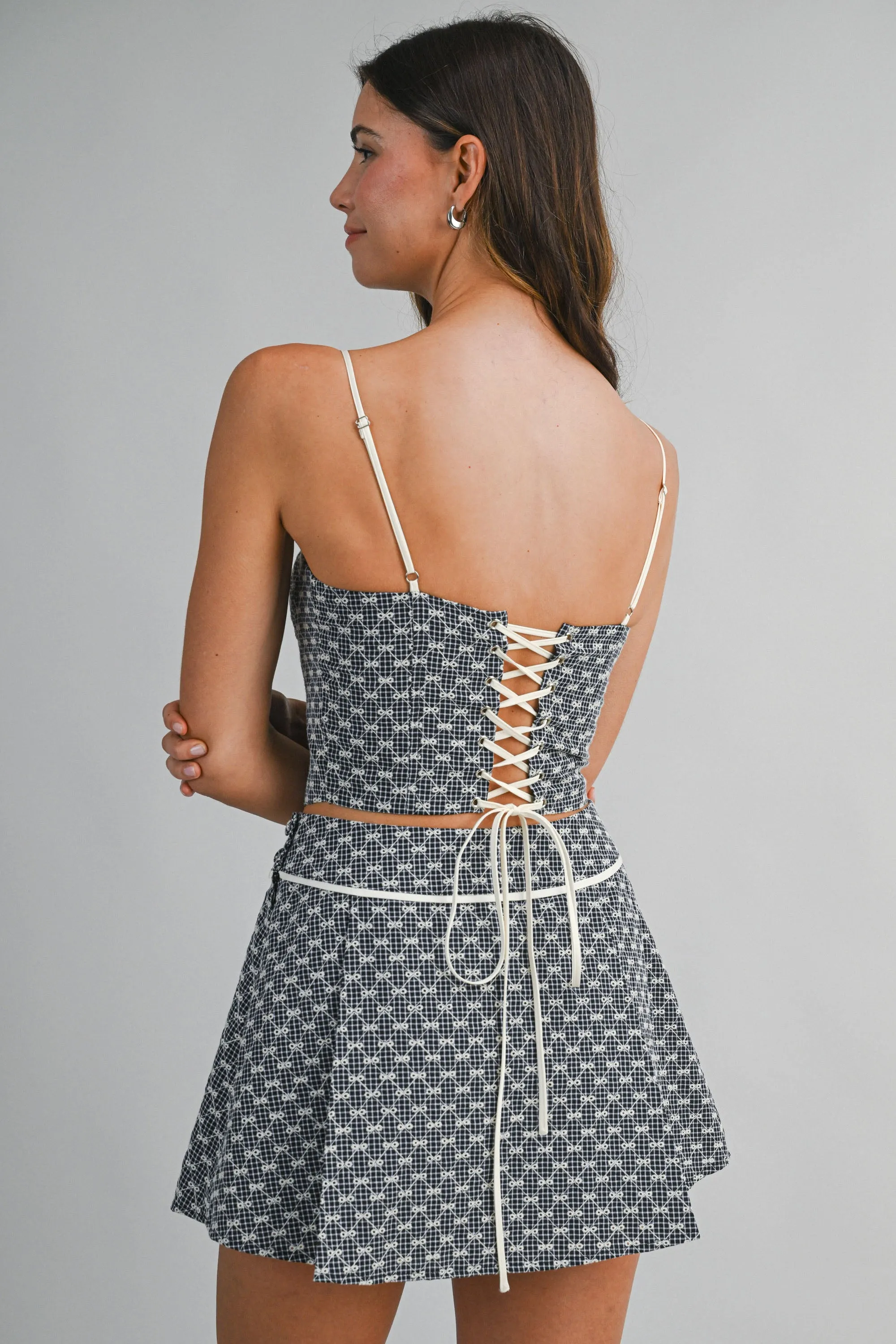 LUELLA EMBROIDERED EYELET TOP AND SKORT SET sold by MABLE product image thumbnail 3