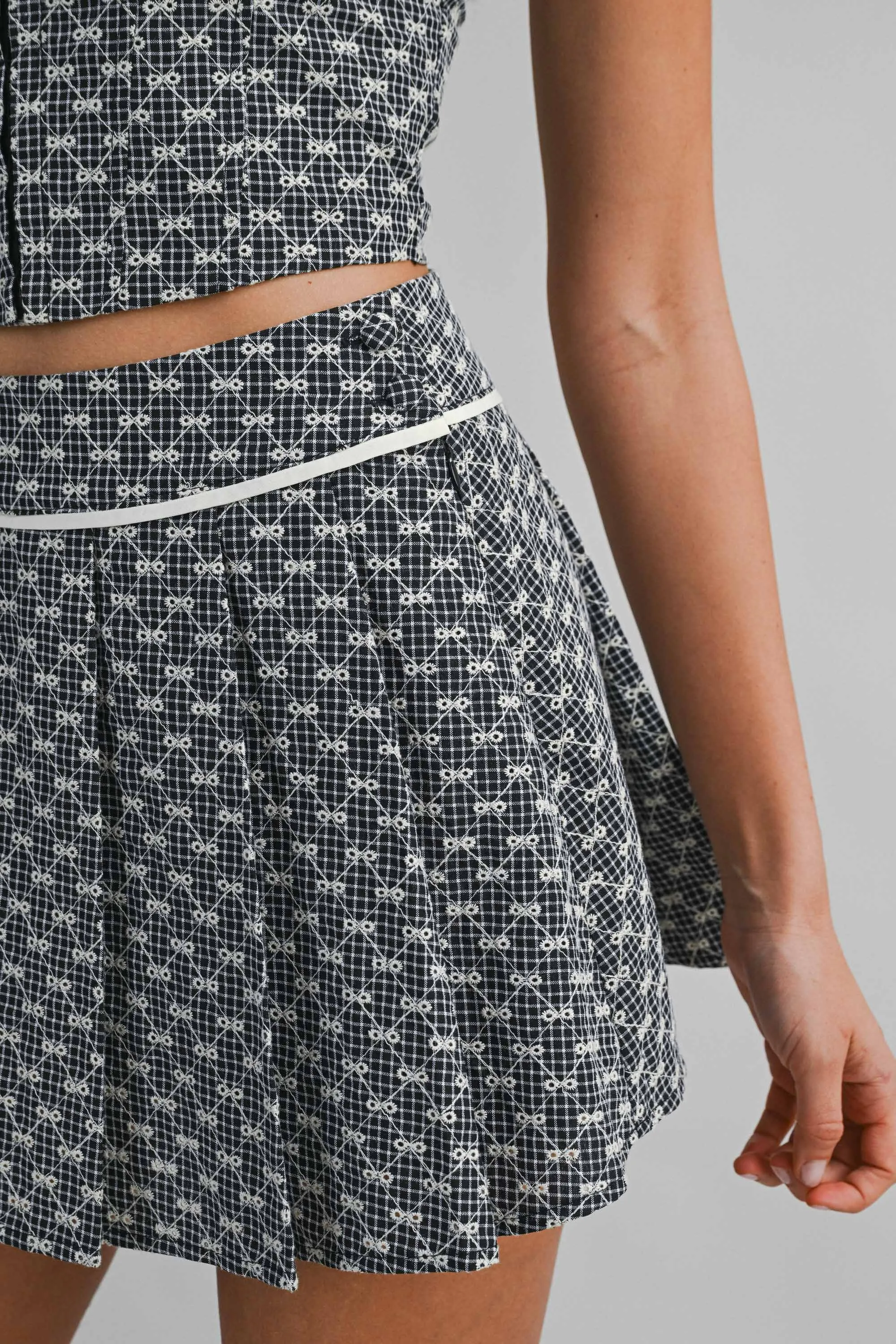LUELLA EMBROIDERED EYELET TOP AND SKORT SET sold by MABLE product image thumbnail 5