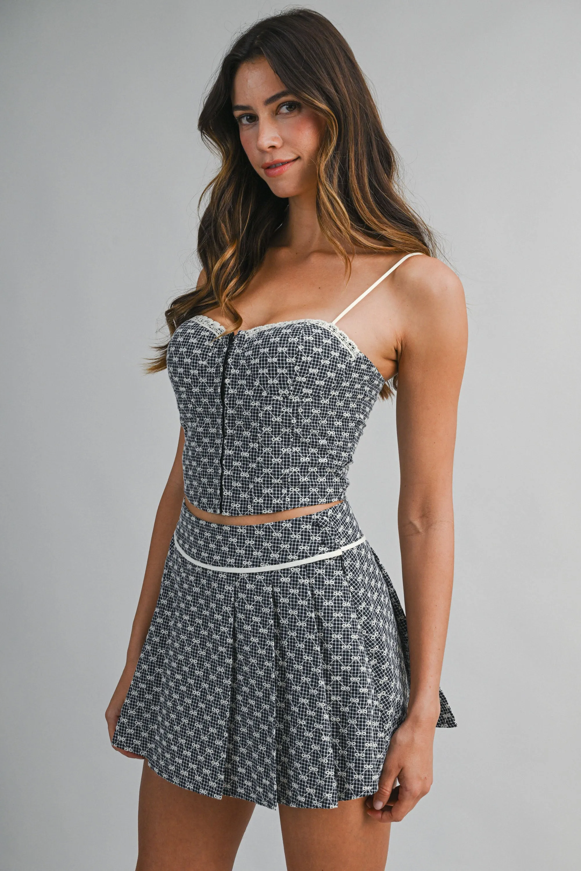 LUELLA EMBROIDERED EYELET TOP AND SKORT SET sold by MABLE product image thumbnail 2