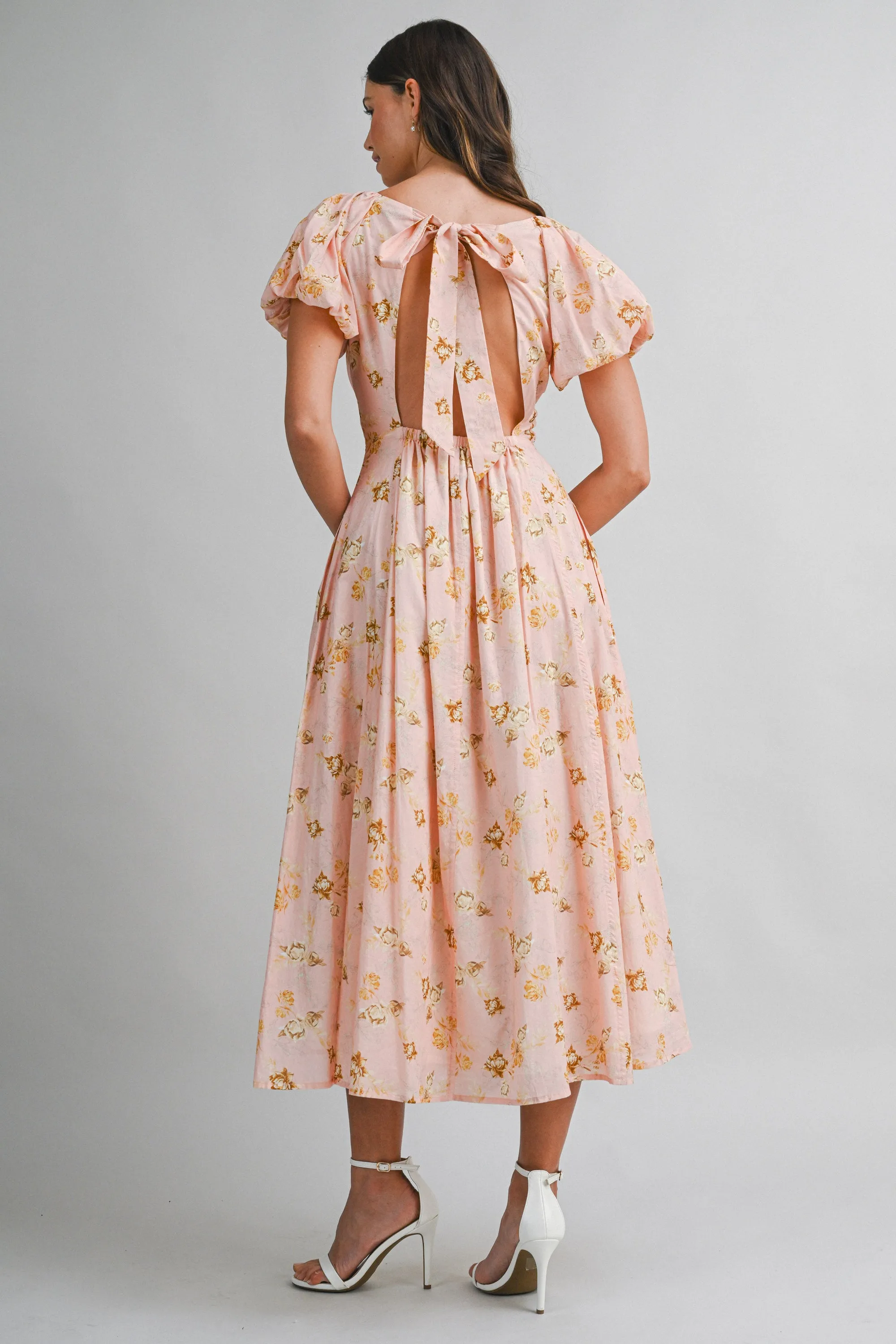AVENE FLORAL PRINTED MIDI DRESS sold by MABLE product image thumbnail 4