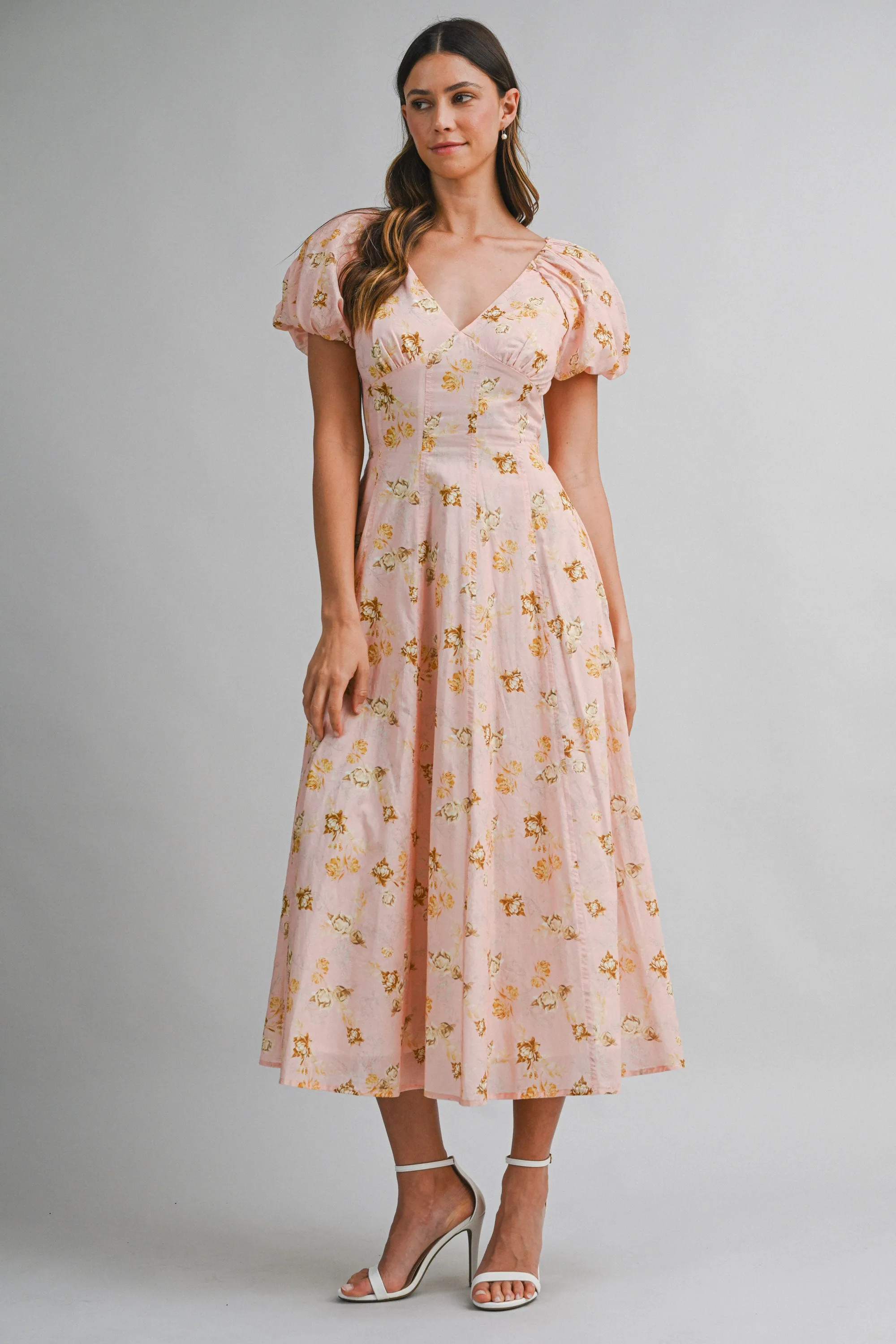 AVENE FLORAL PRINTED MIDI DRESS sold by MABLE product image thumbnail 2