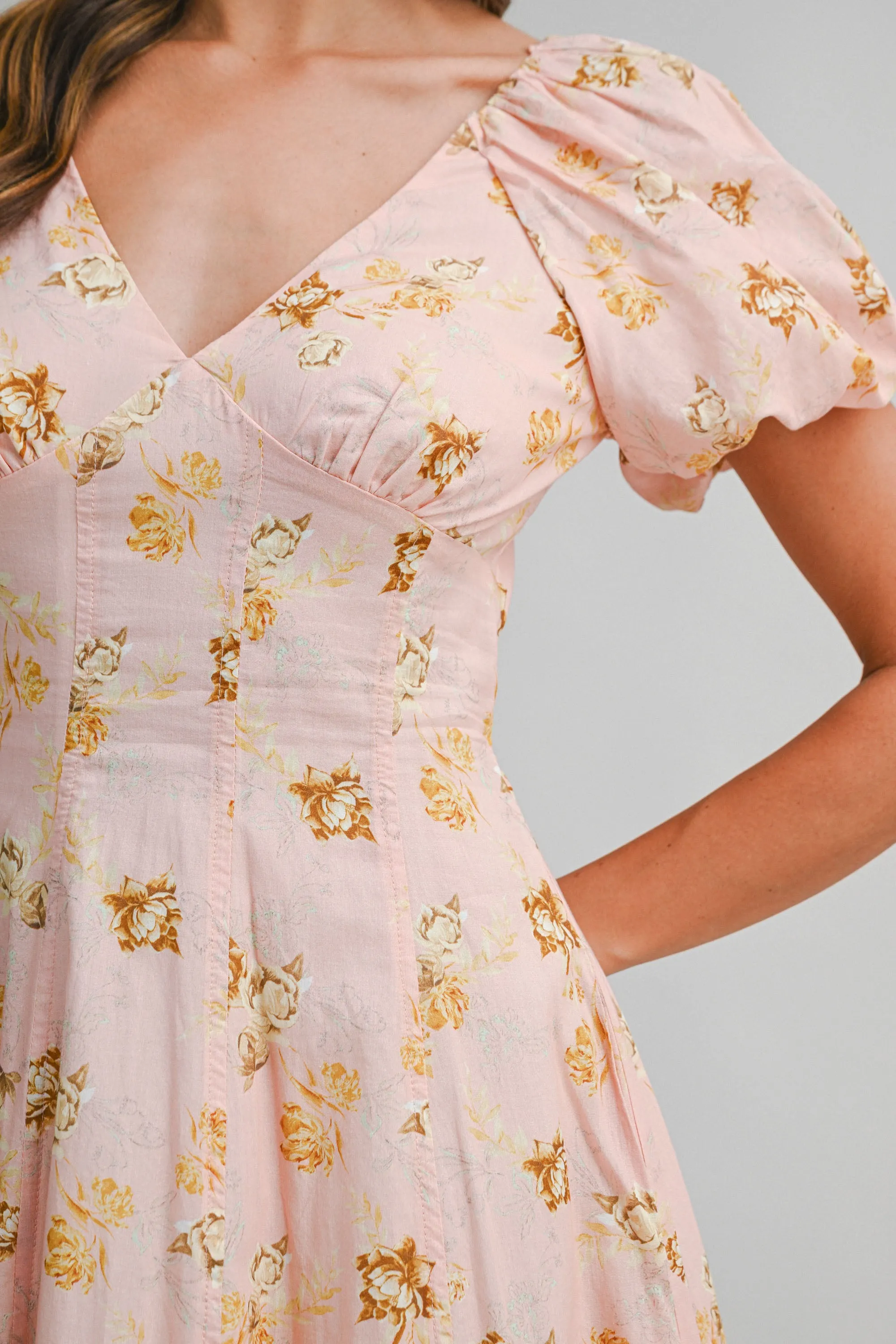 AVENE FLORAL PRINTED MIDI DRESS sold by MABLE product image thumbnail 5