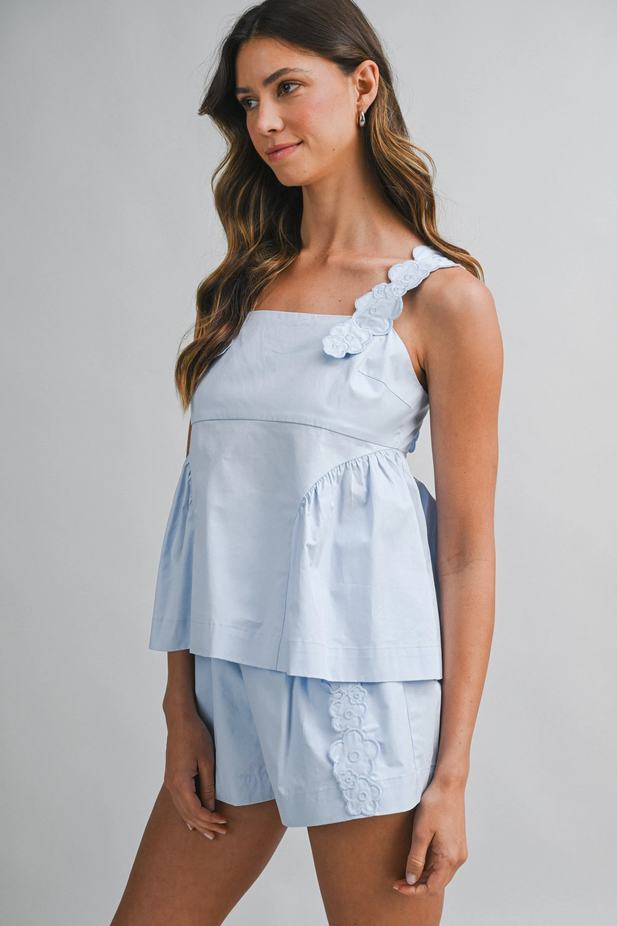 SIA TRIM SHOULDER DETAIL TOP AND SHORTS SET sold by MABLE product image thumbnail 4