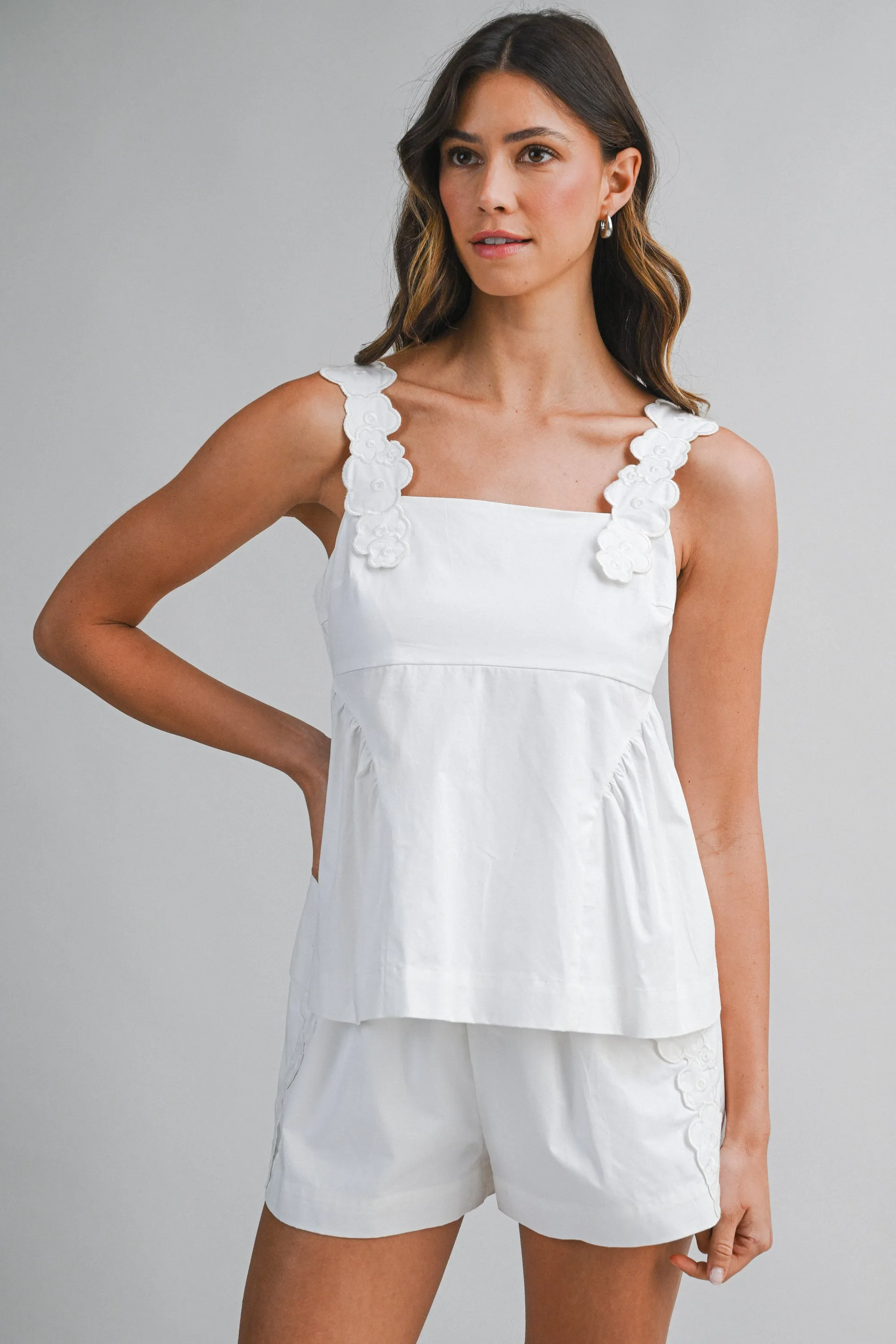 SIA TRIM SHOULDER DETAIL TOP AND SHORTS SET sold by MABLE product image thumbnail 2