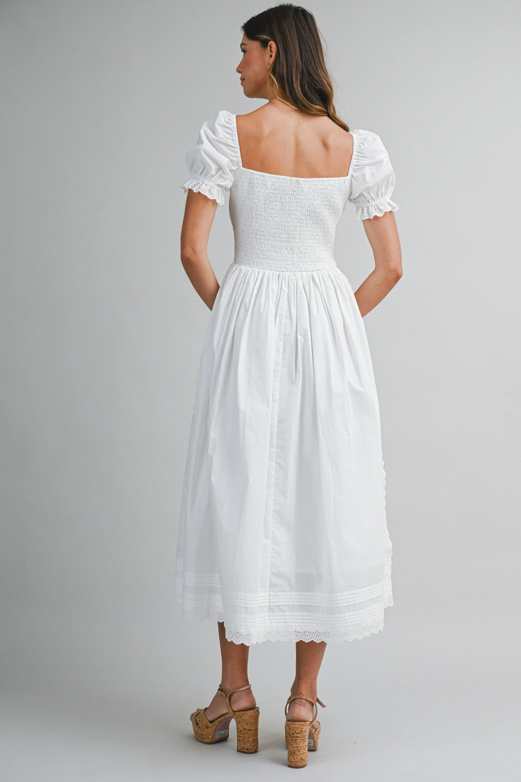 VIVENDEL SMOCKED BODICE MIDI DRESS sold by MABLE product image thumbnail 3