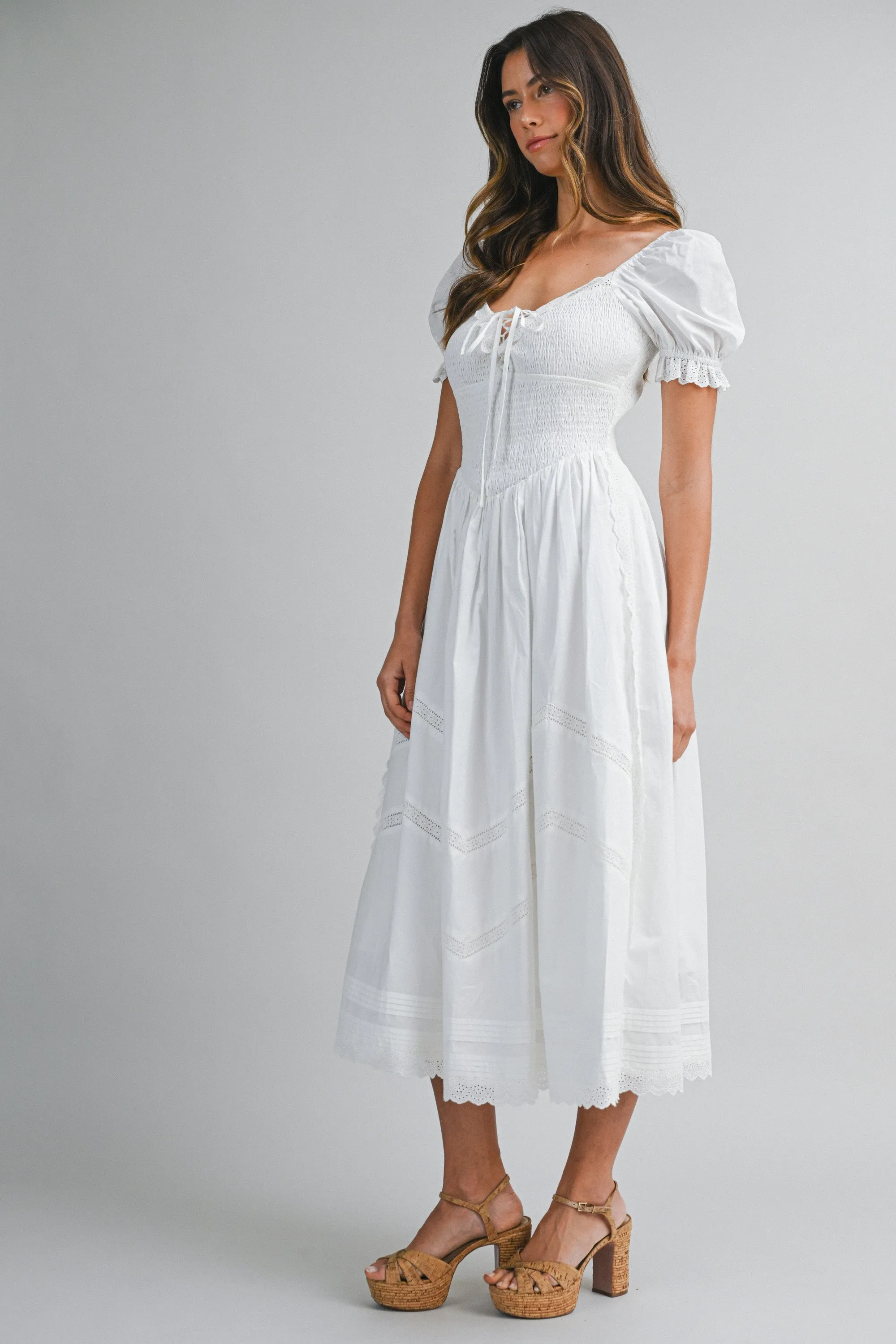 VIVENDEL SMOCKED BODICE MIDI DRESS sold by MABLE product image thumbnail 2