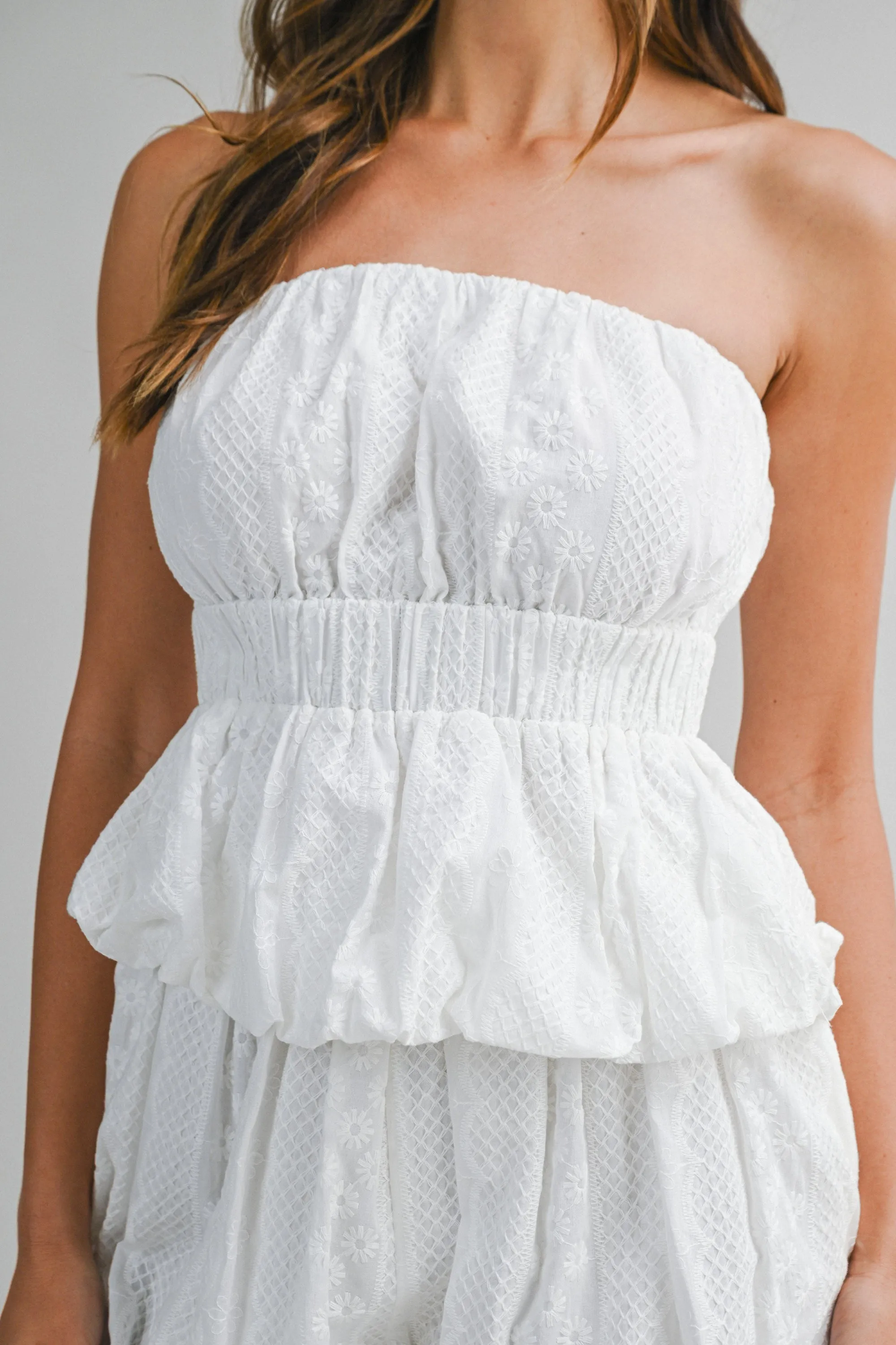 QUINLEY EMBROIDERED TUBE TOP AND SHORTS SET sold by MABLE product image thumbnail 4
