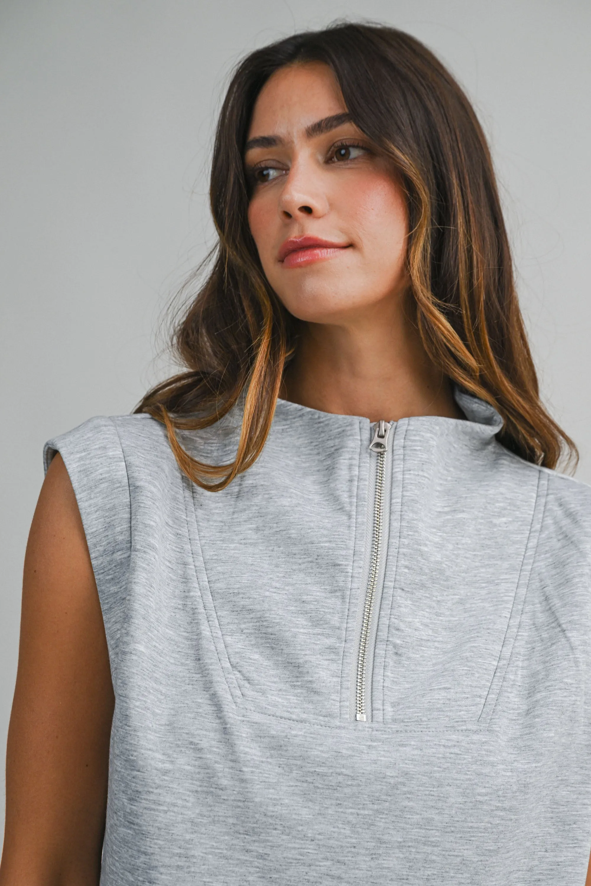 HARLEN HALF ZIP UP TANK OP AND SHORTS SET sold by MABLE product image thumbnail 4